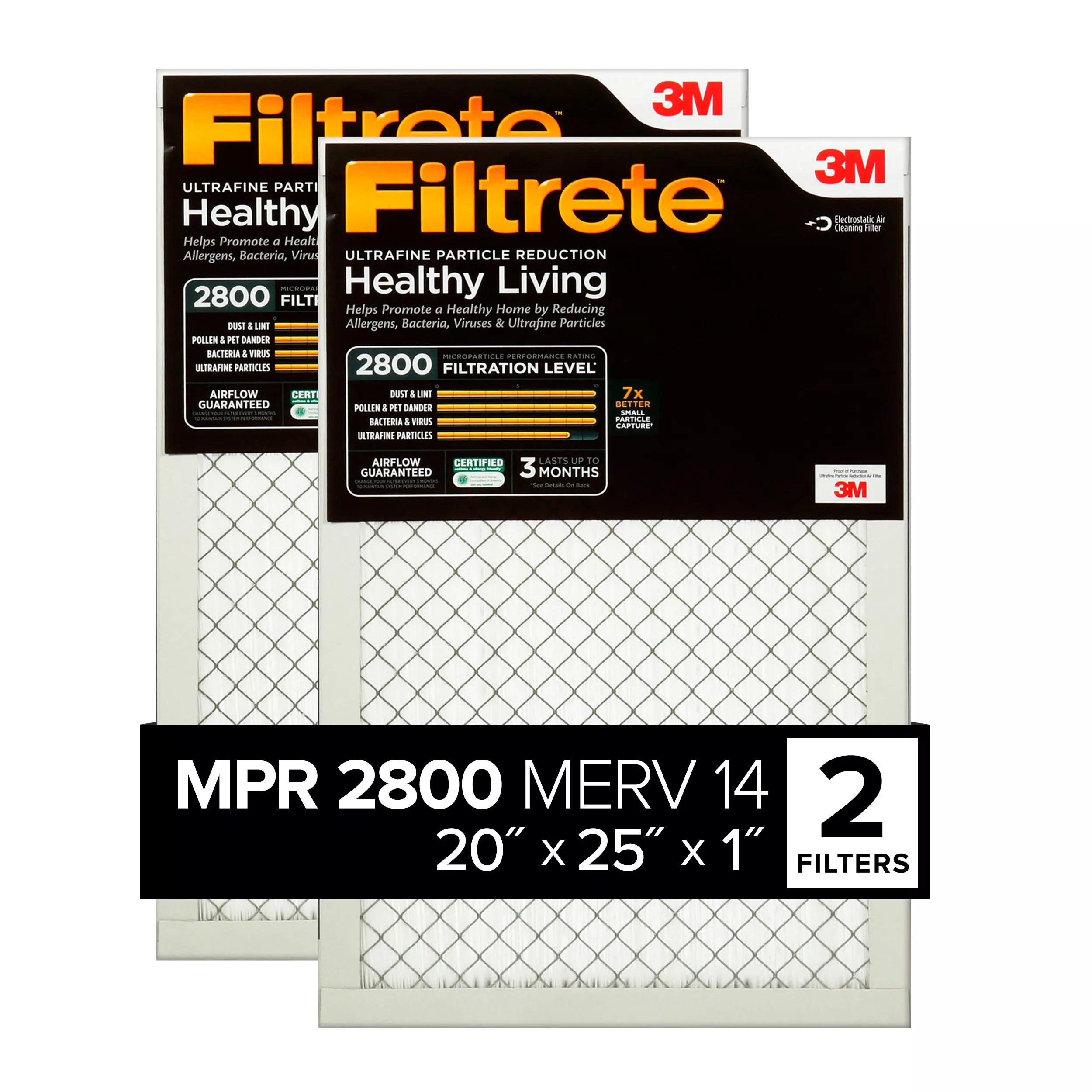 SKU 7100212137 | Filtrete™ Ultrafine Particle Reduction Filter UF03-2PK-1E