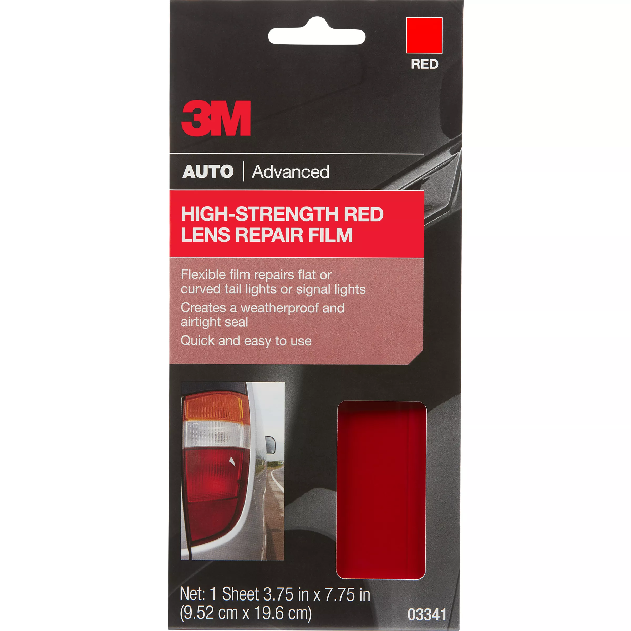 3M™ High Strength Lens Repair Film Red, 03341, 3.75 in x 7.75 in, 24 per
case