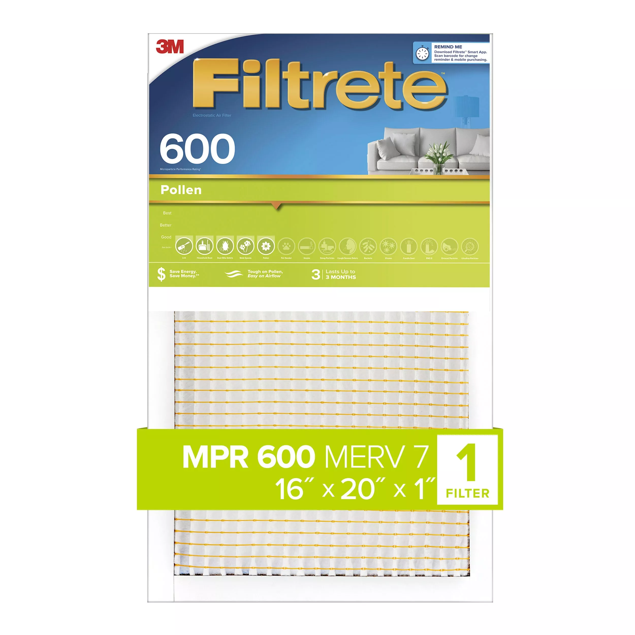 SKU 7100182284 | Filtrete™ Pollen Air Filter