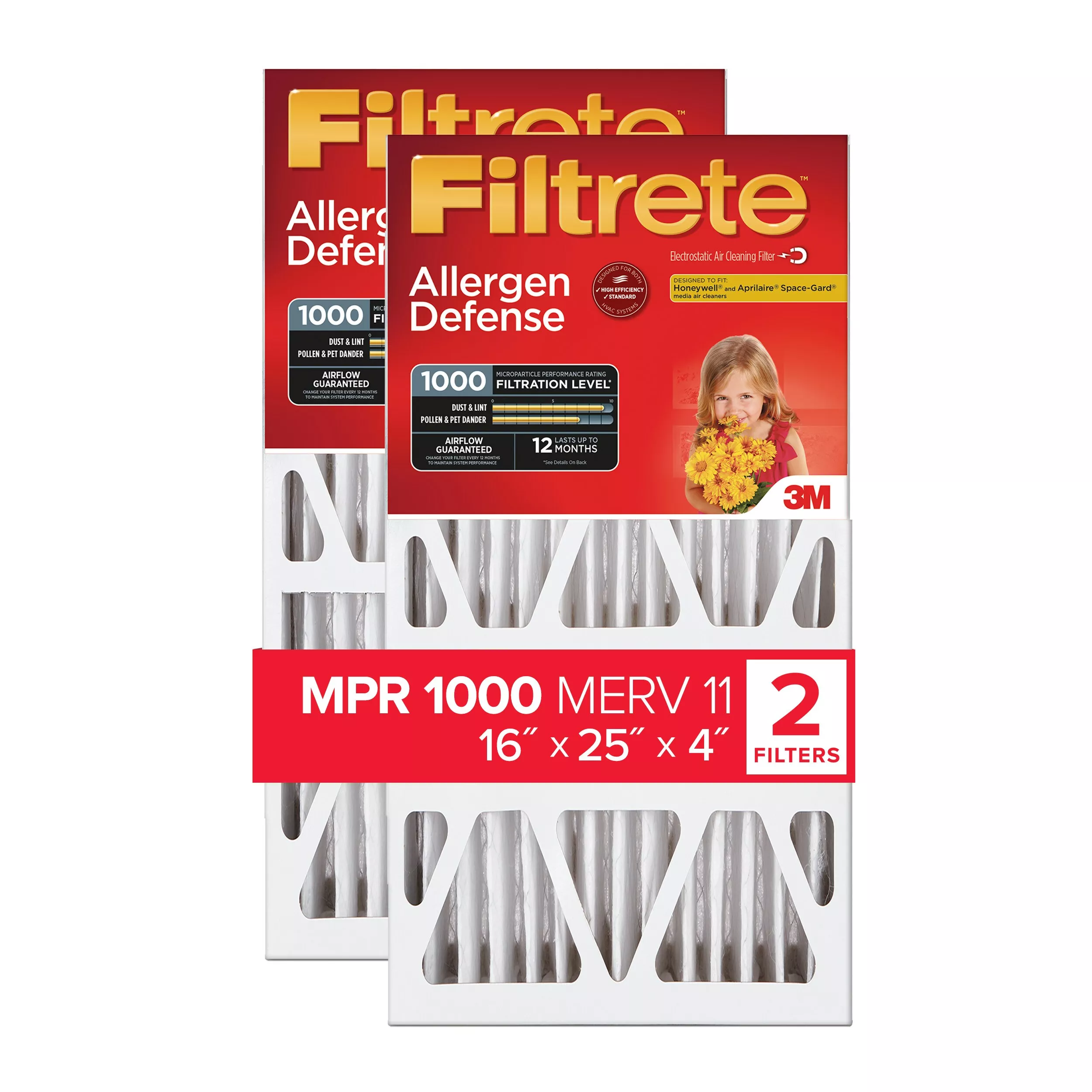SKU 7100268186 | Filtrete™ High Performance Air Filter 1000 MPR NADP01-2PK-1E