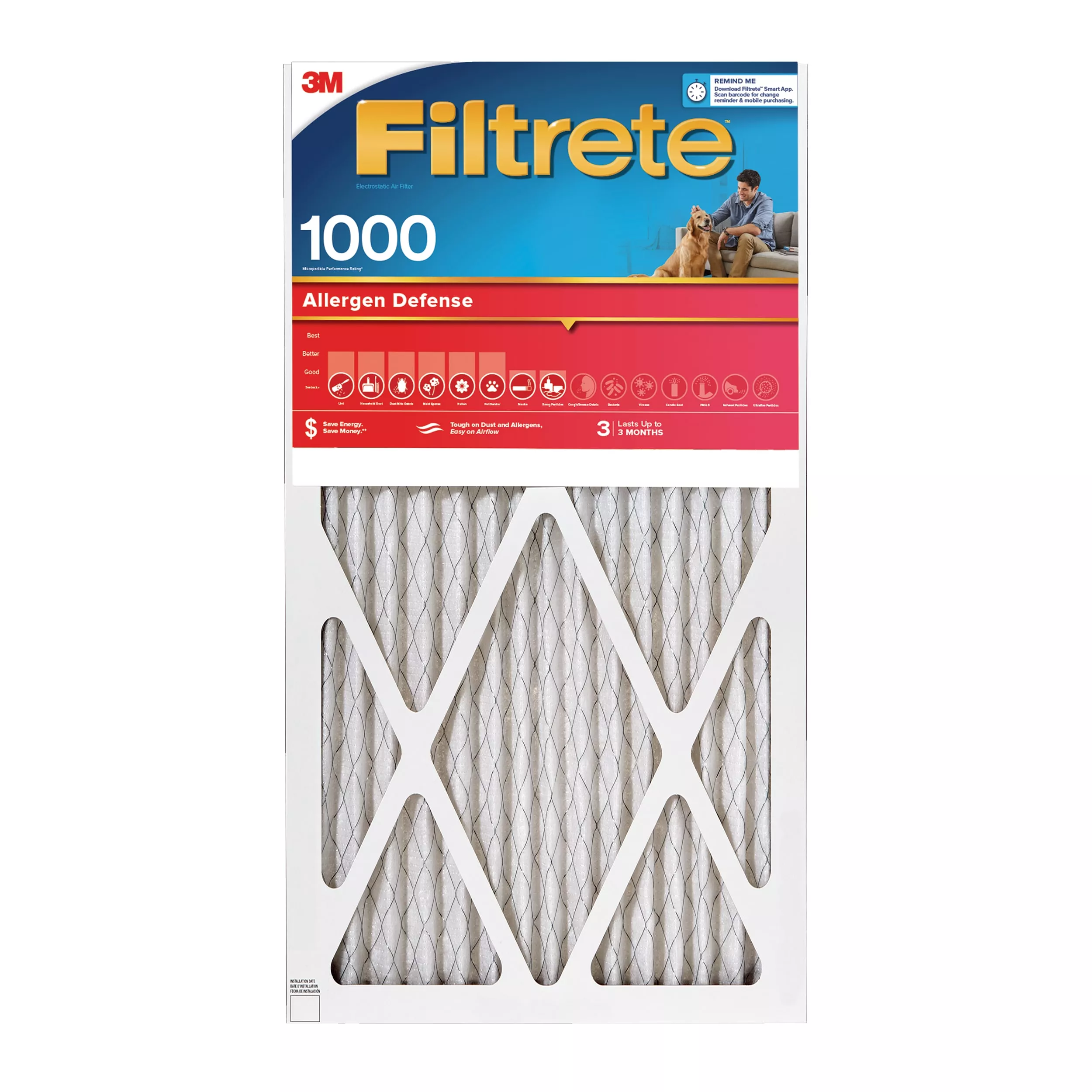SKU 7100188275 | Filtrete™ Allergen Defense Air Filter