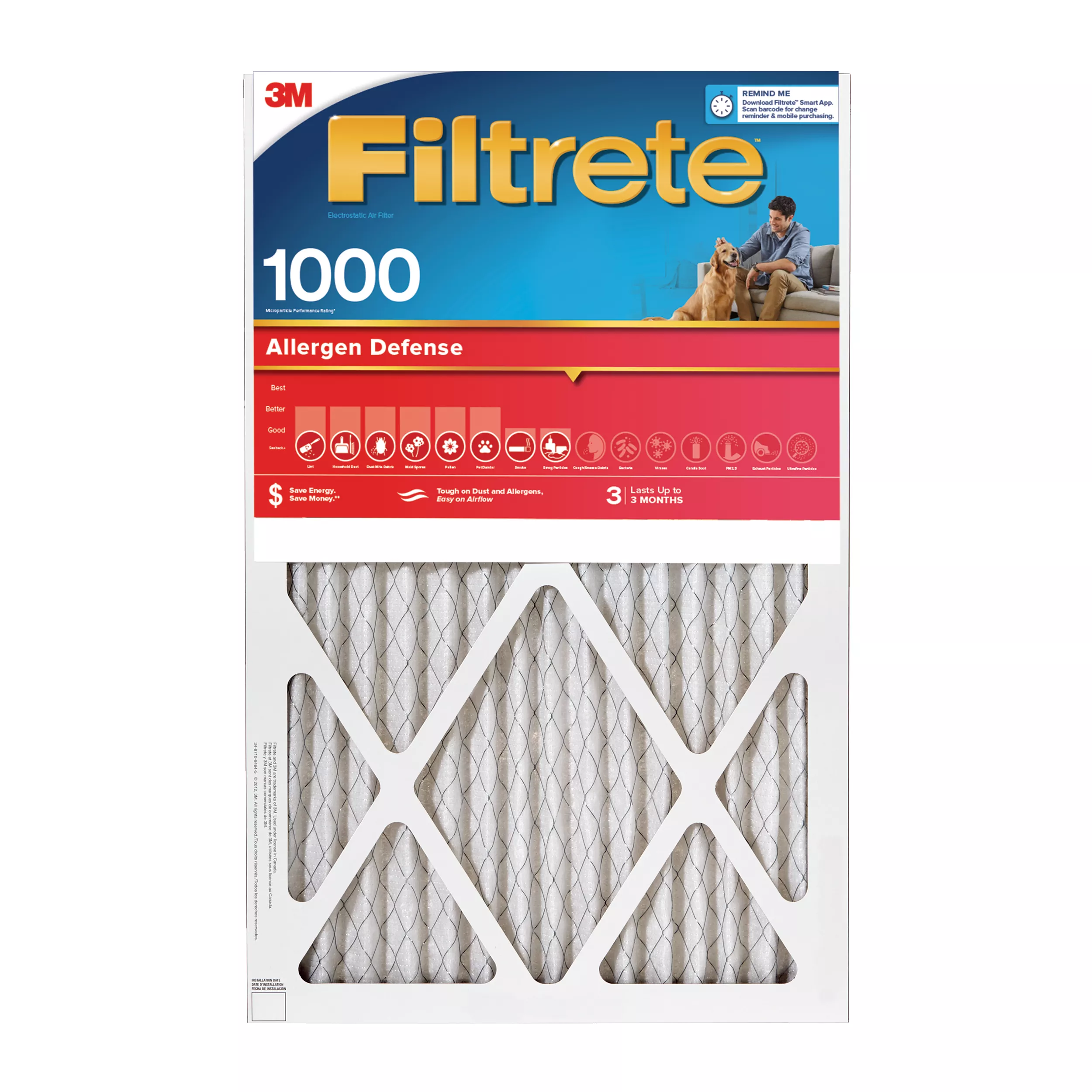 SKU 7100188252 | Filtrete™ Allergen Defense Air Filter