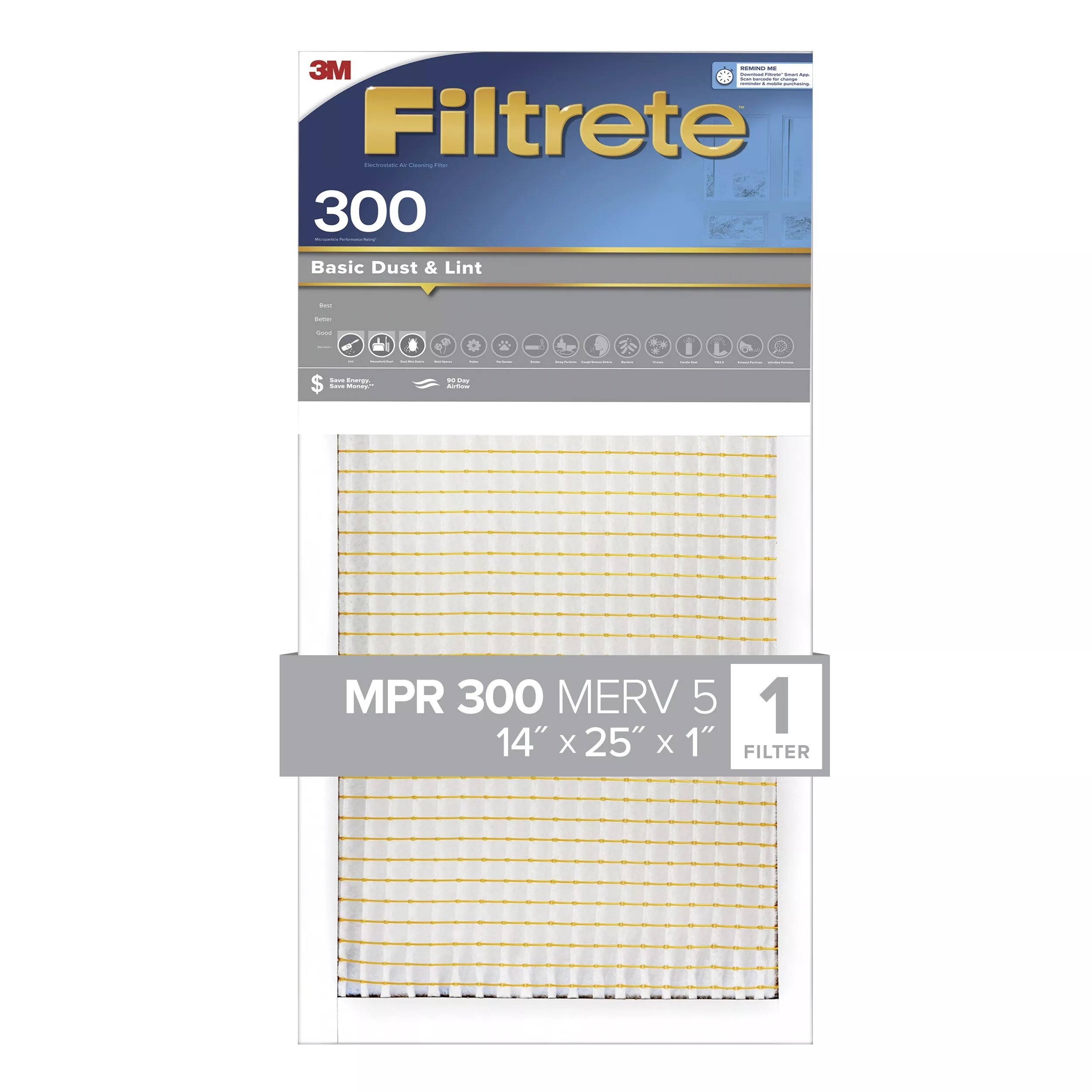 SKU 7100186900 | Filtrete™ Basic Dust & Lint Air Filter