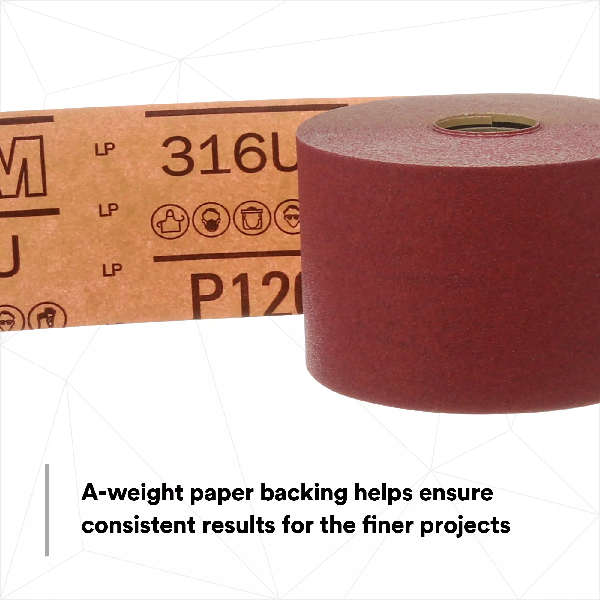 Product Number 316U | 3M™ Red Abrasive Stikit™ Sheet Roll