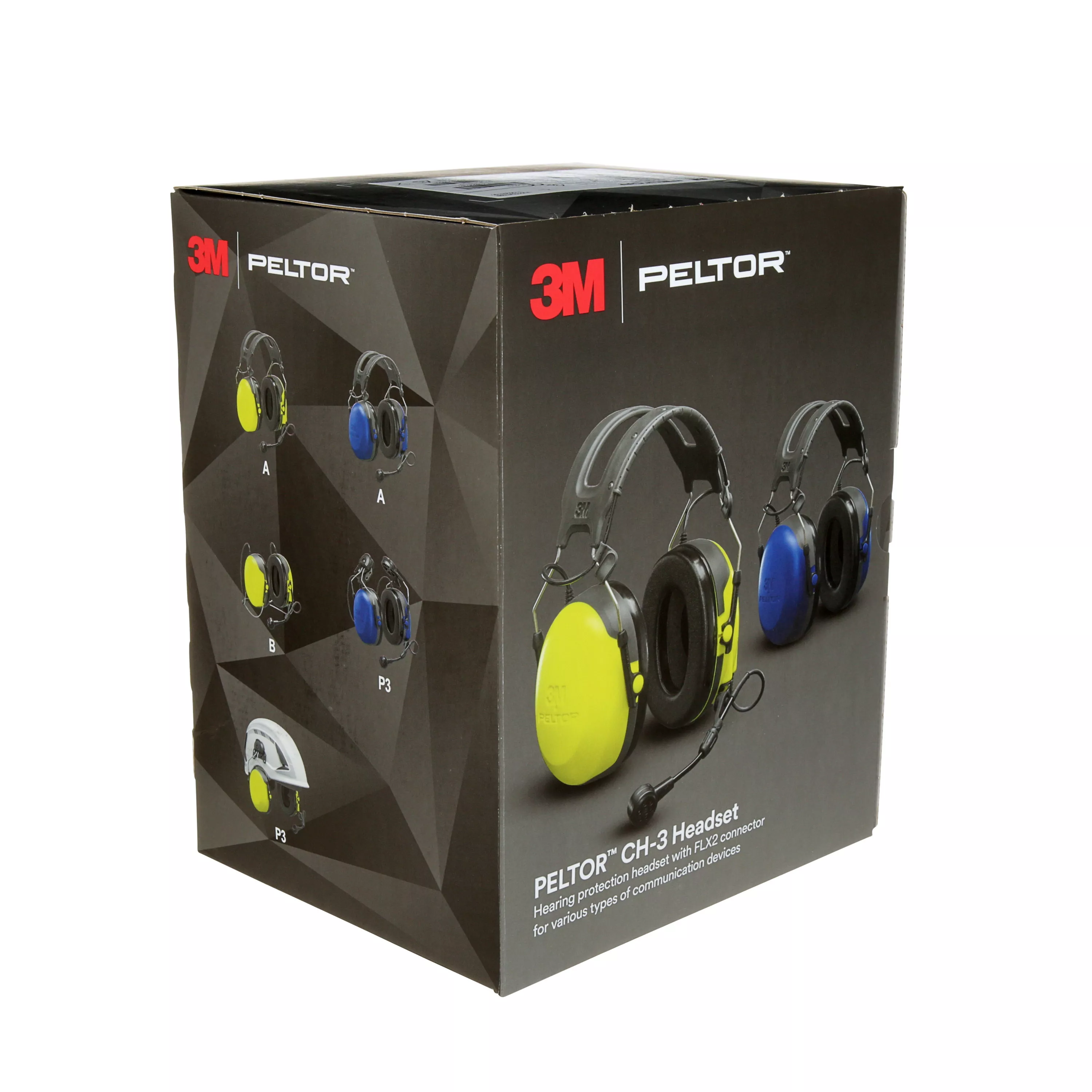 SKU 7100203150 | 3M™ PELTOR™ CH-3 Headset with PTT MT74H52P3E-111