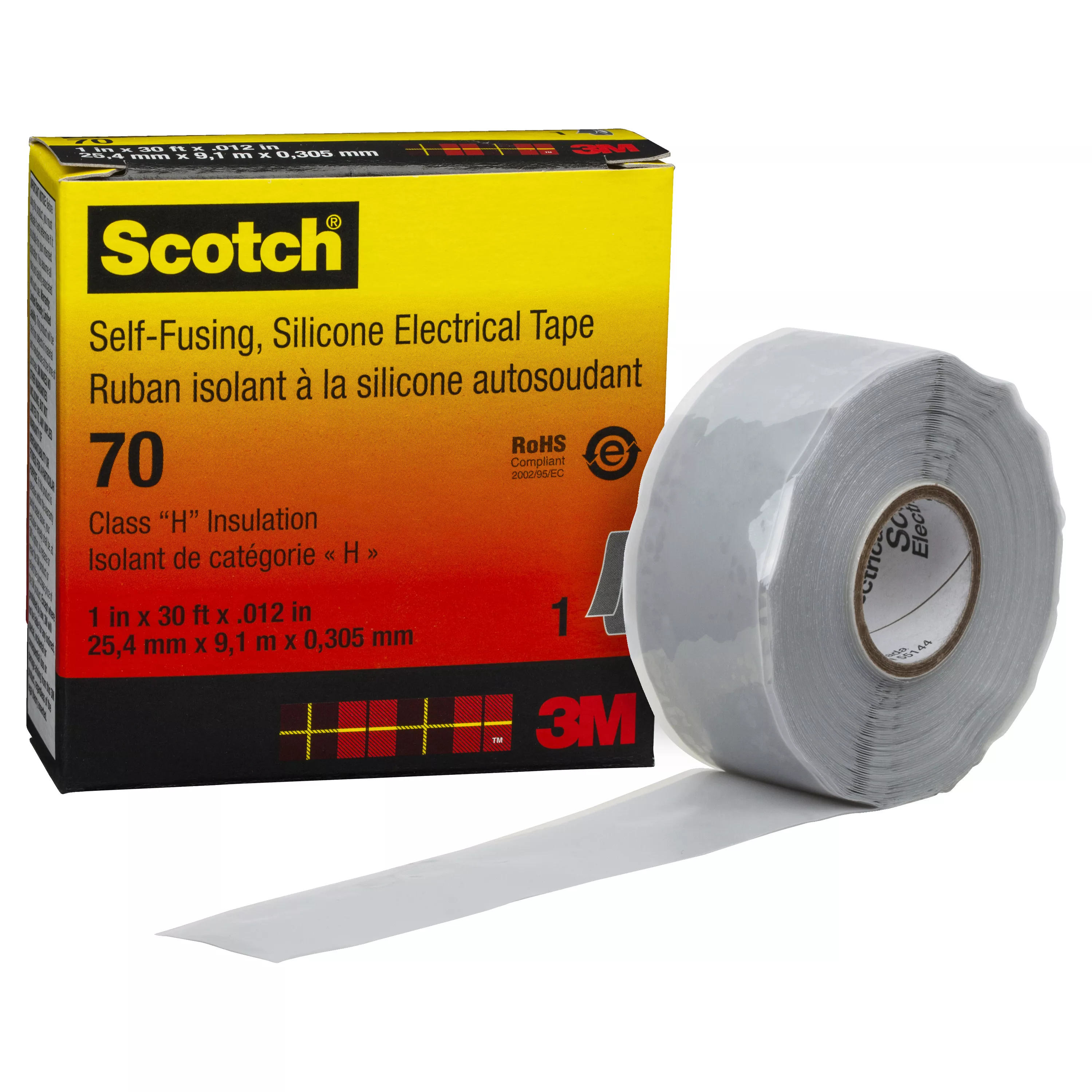 UPC 00051128572610 | Scotch® Self-Fusing Silicone Rubber Electrical Tape 70