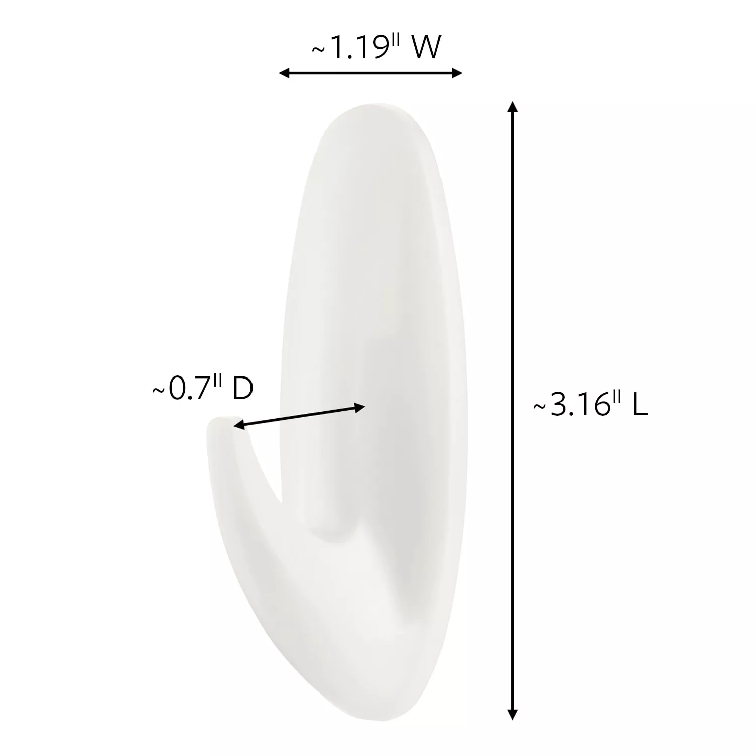 SKU 7100306736 | Command™ Designer Medium Hook 17081BN-3ES