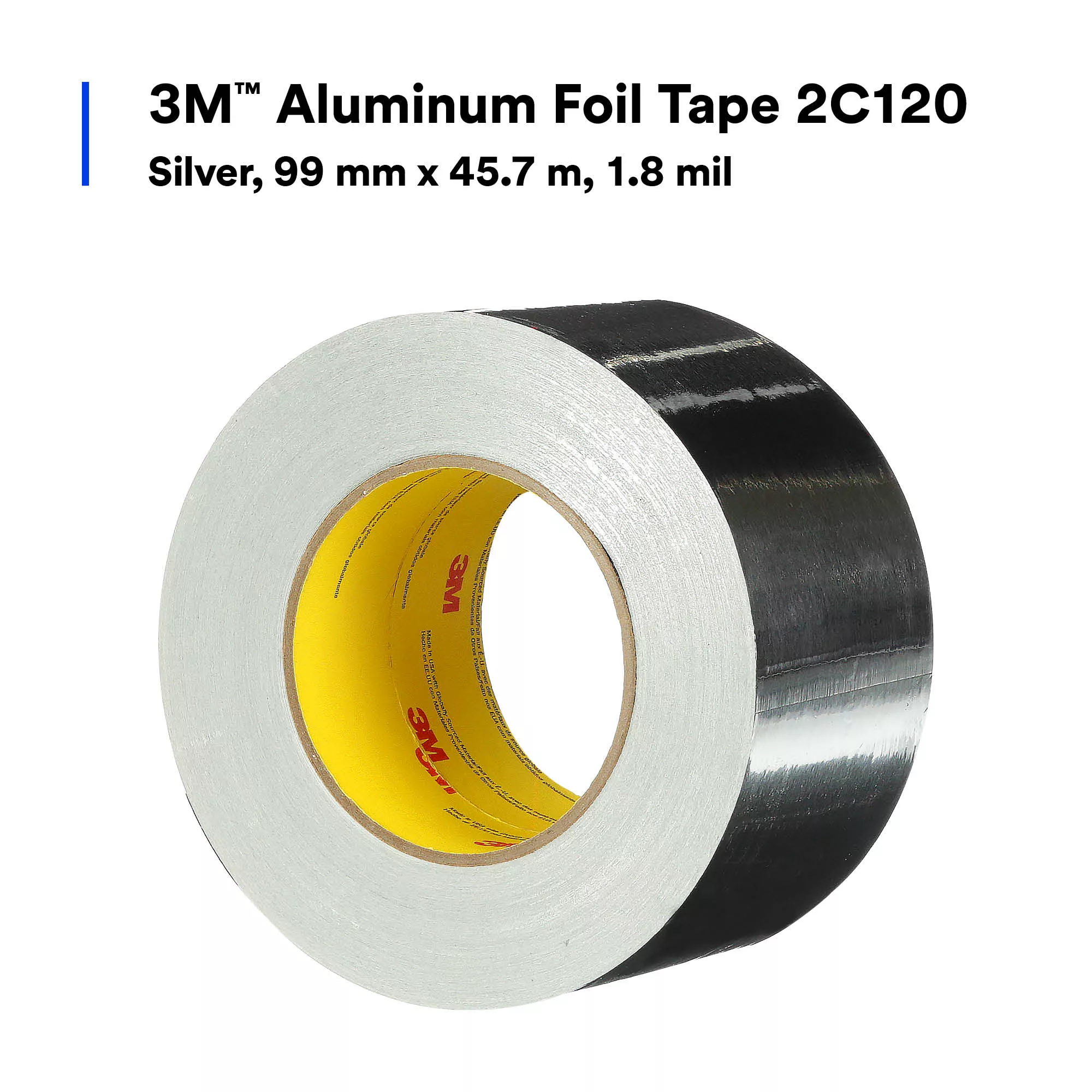 SKU 7100043891 | 3M™ Aluminum Foil Tape 2C120