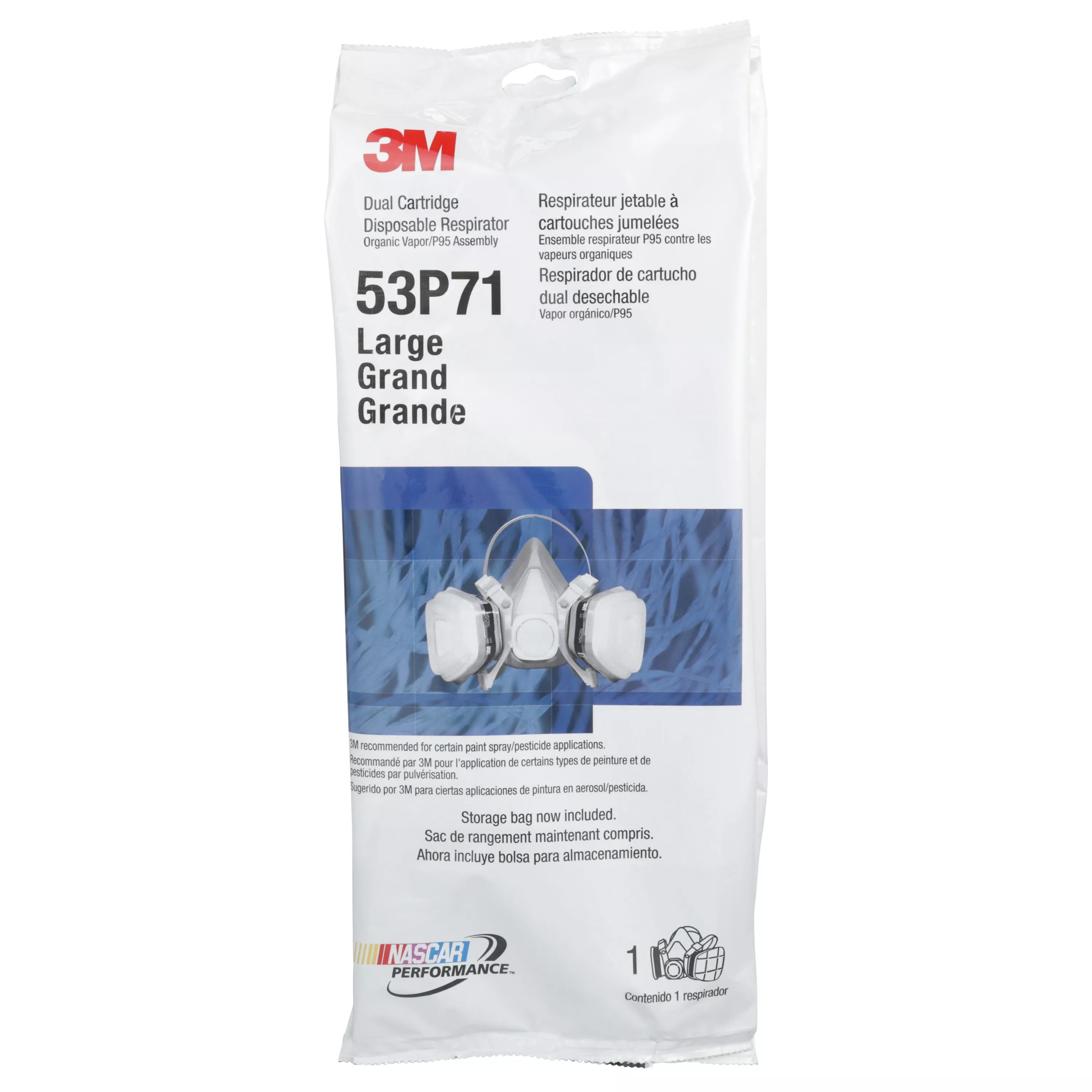 SKU 7000052081 | 3M™ Half Facepiece Disposable Respirator Assembly 53P71