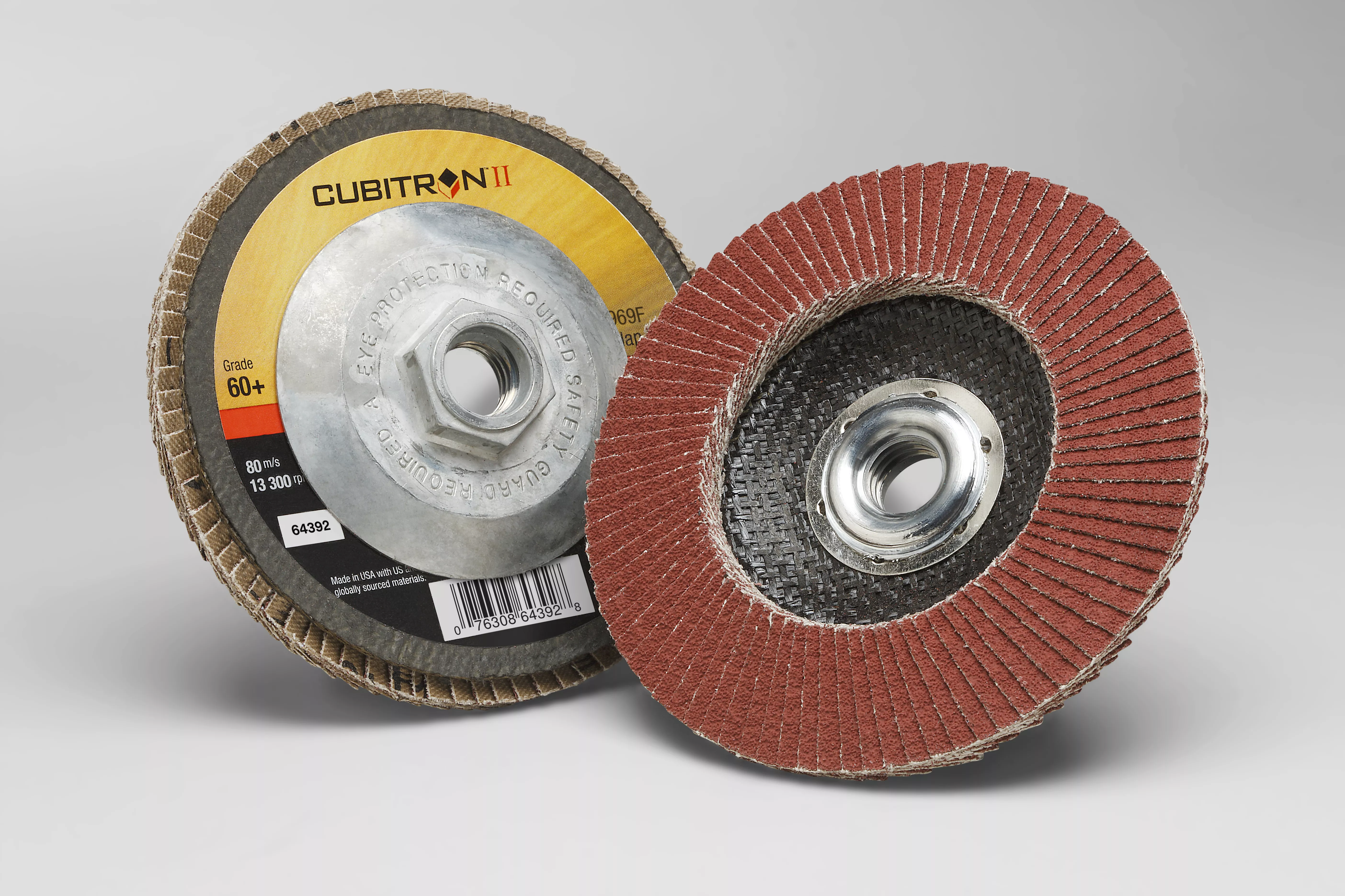 3M™ Cubitron™ II Flap Disc 969F, 60+, T29 Quick Change, 5 in x 5/8