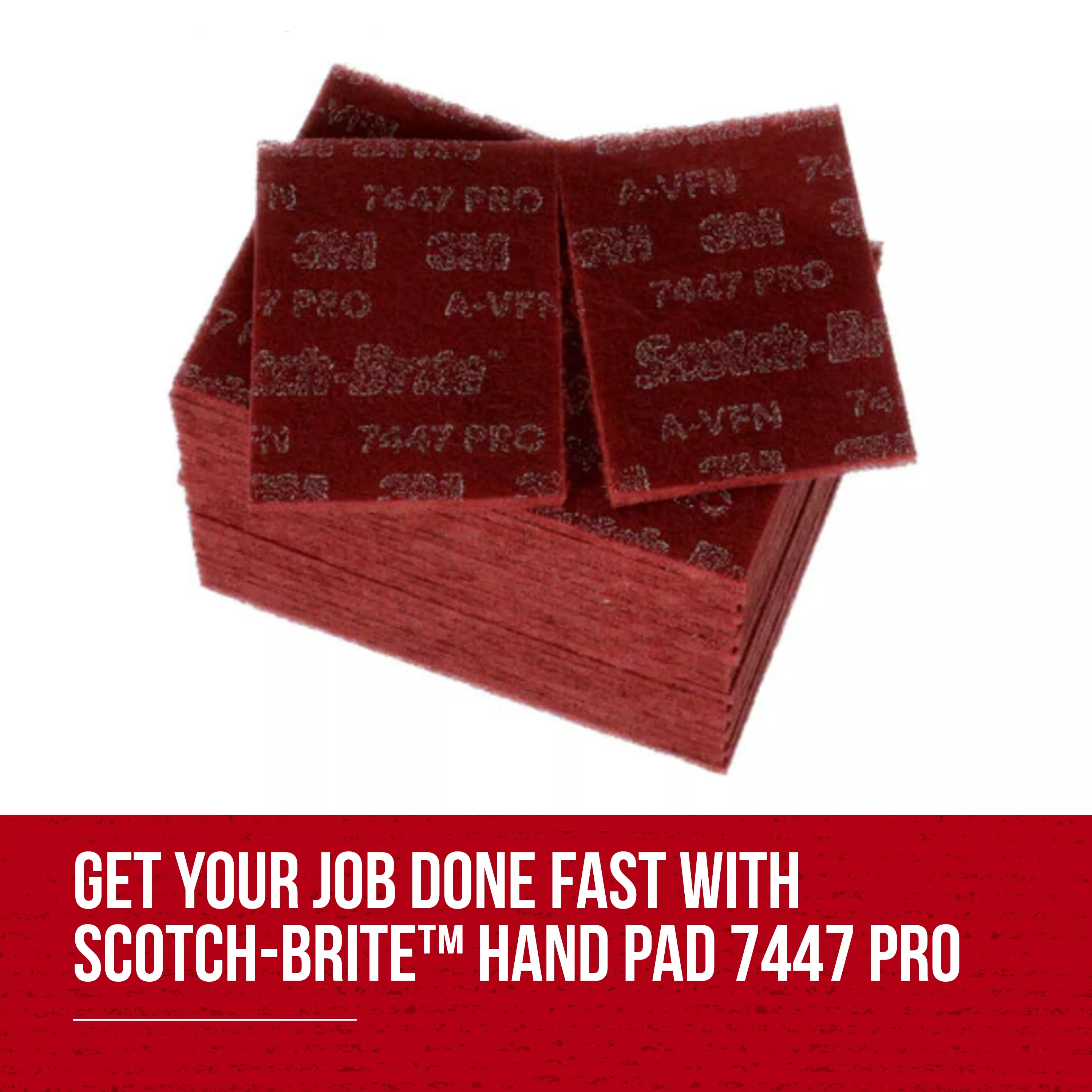 SKU 7100023339 | Scotch-Brite™ Hand Pad 7447 Pro