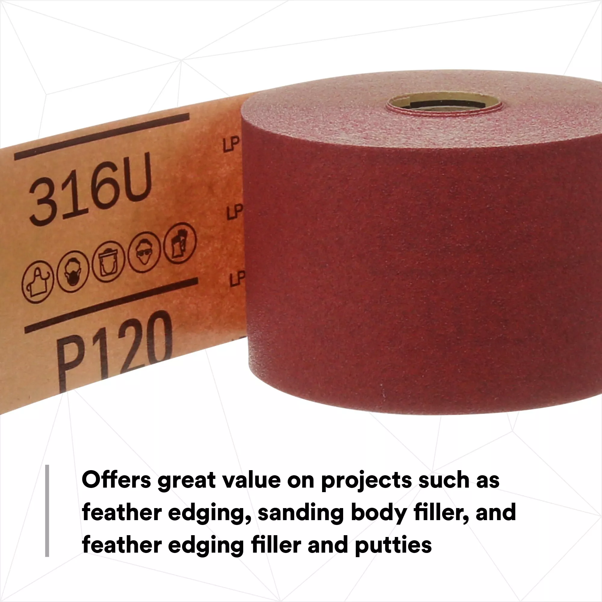 UPC 00051131016873 | 3M™ Red Abrasive Stikit™ Sheet Roll