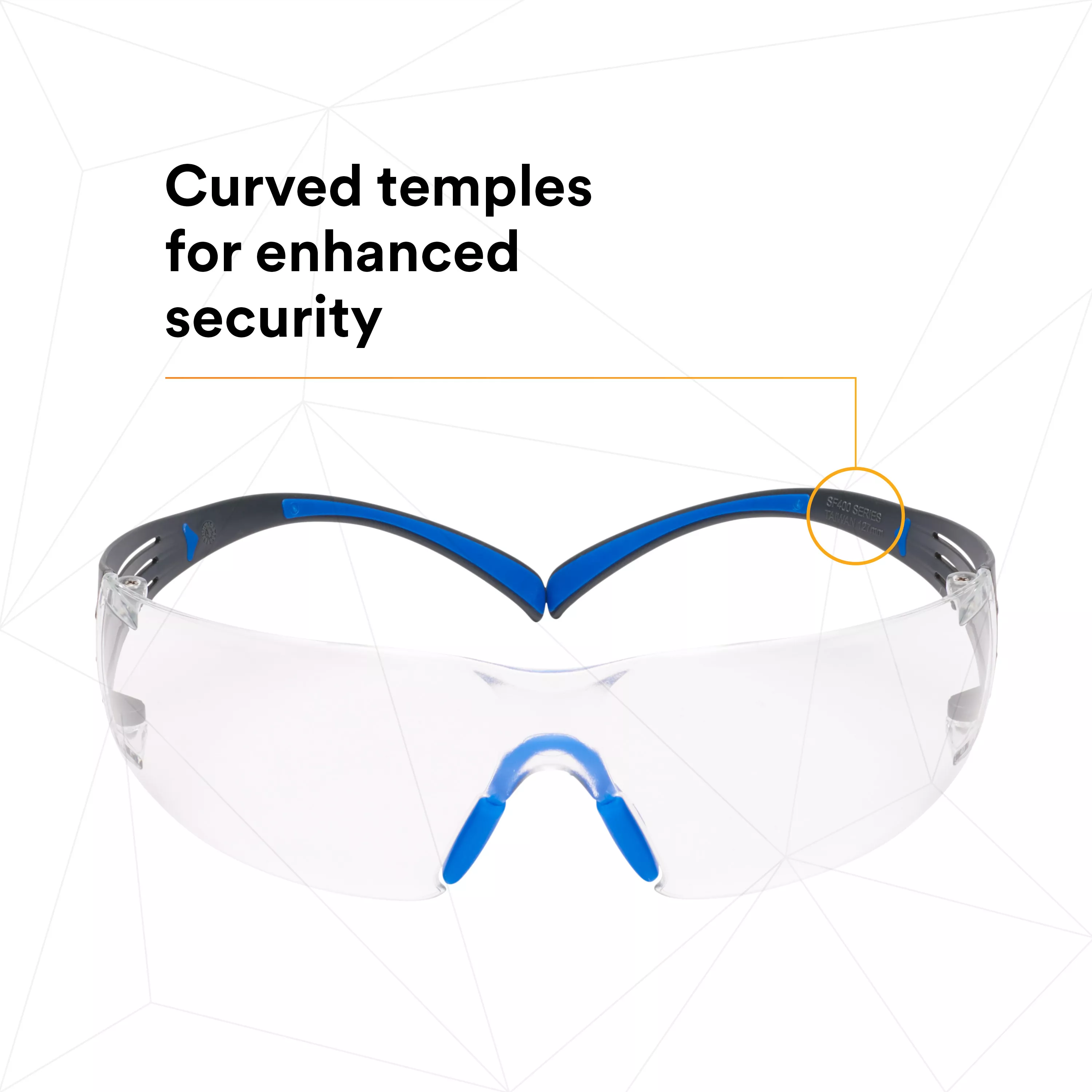 SKU 7100150838 | 3M™ SecureFit™ Safety Glasses SF401SGAF-BLU