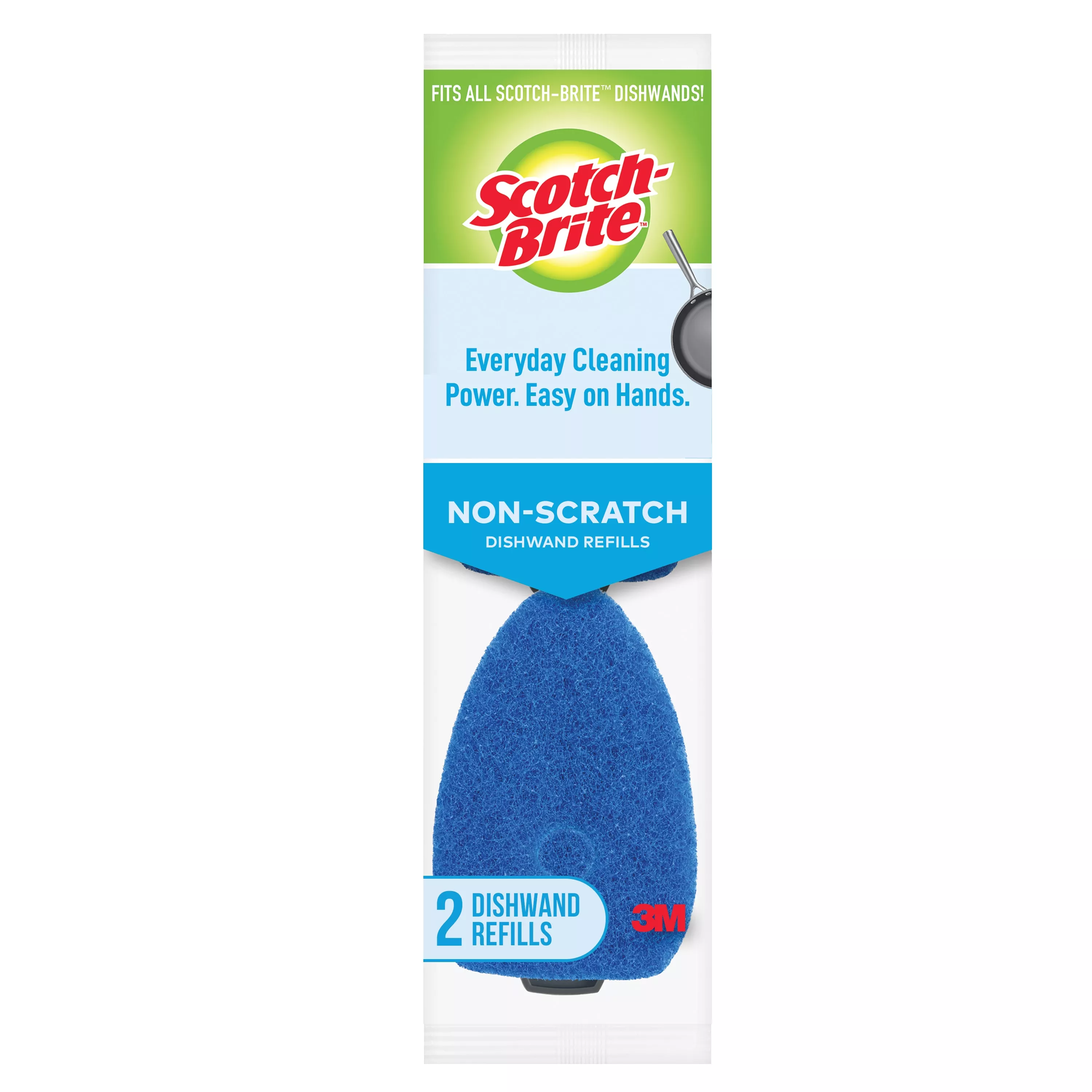 Scotch-Brite® Non-Scratch Dishwand Refill 483-7-RSC, 2 ea/pk, 7 pks/cs