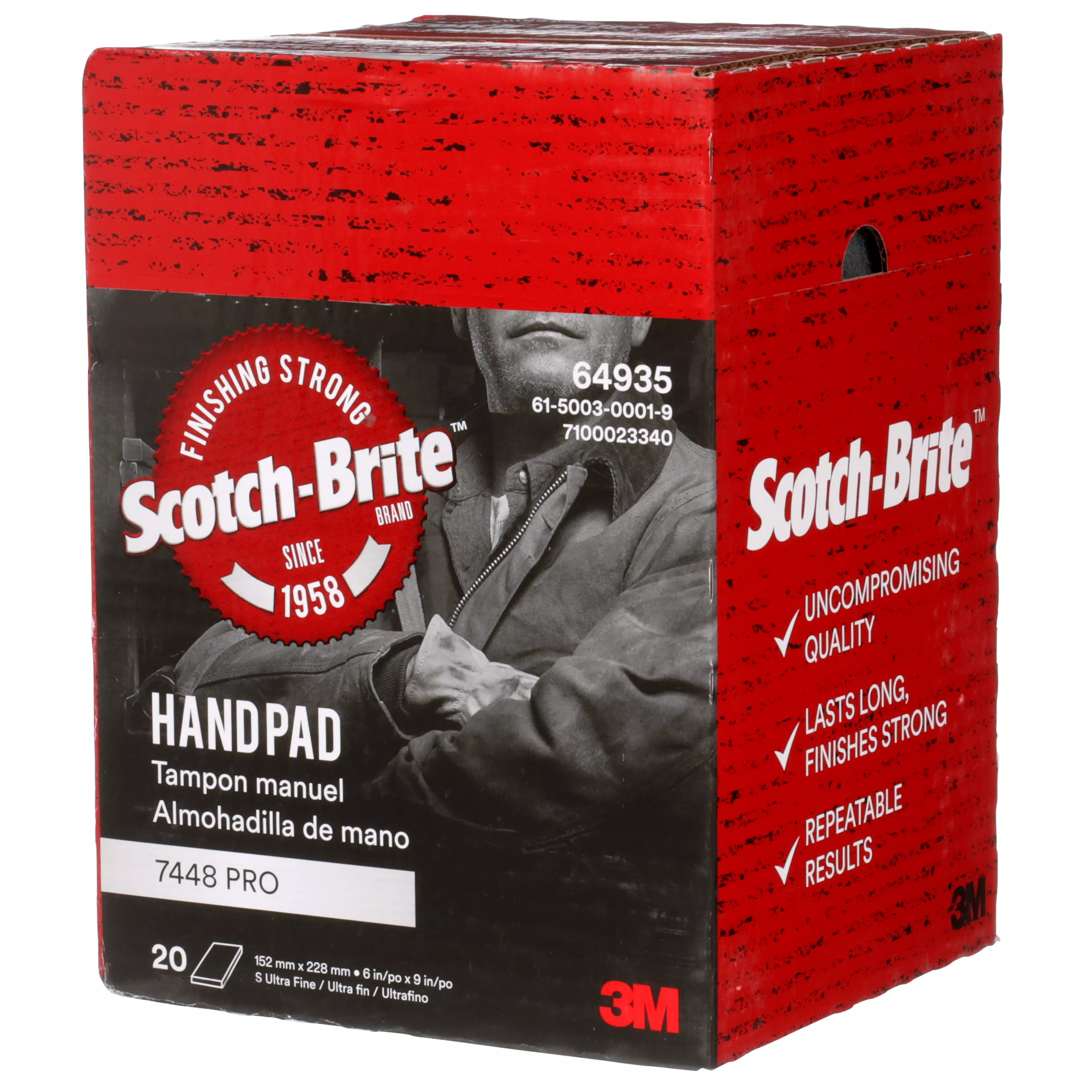 SKU 7100023340 | Scotch-Brite™ Hand Pad 7448 Pro