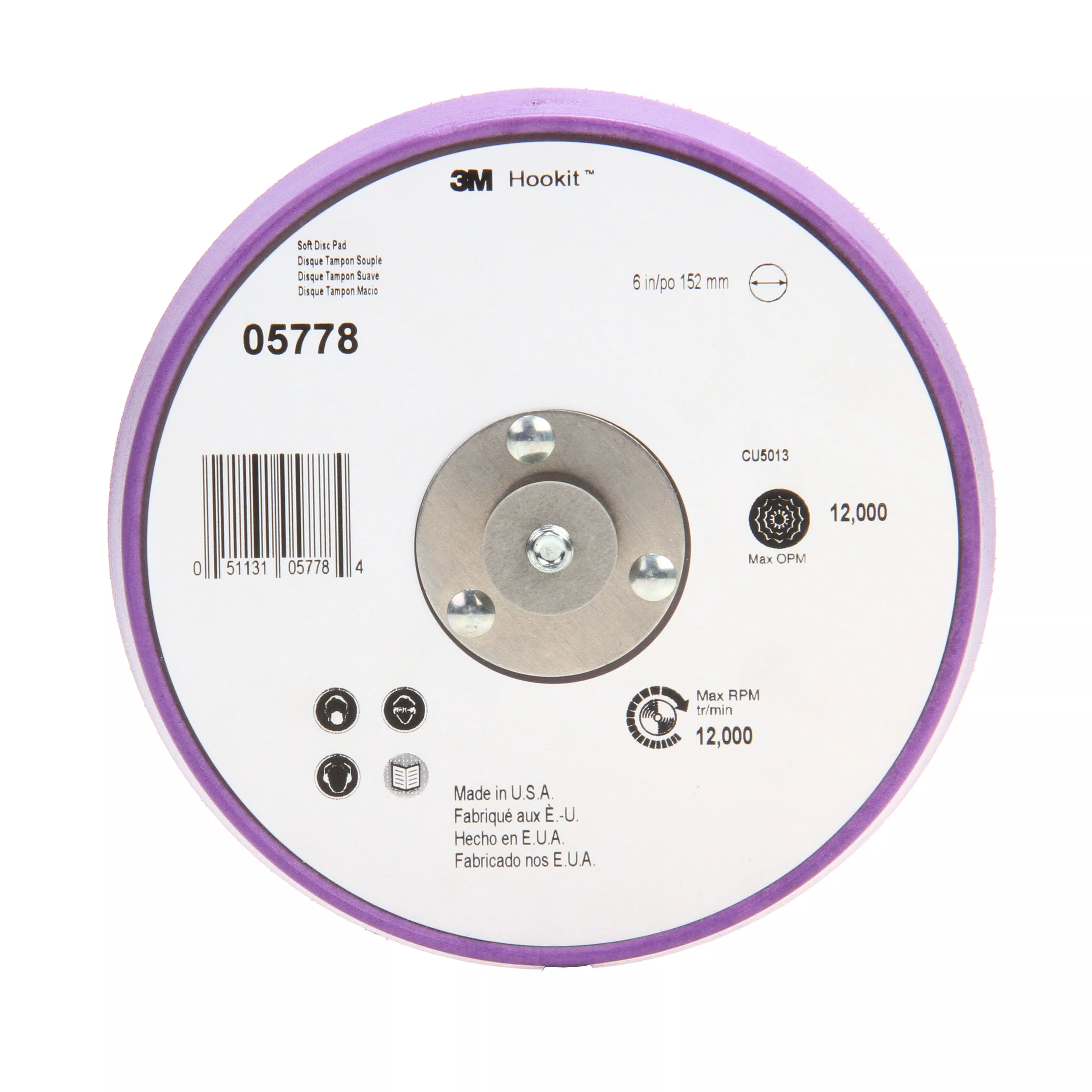 3M™ Painter's Disc Pad with Hookit™, 05778, 6 in, 10 per case