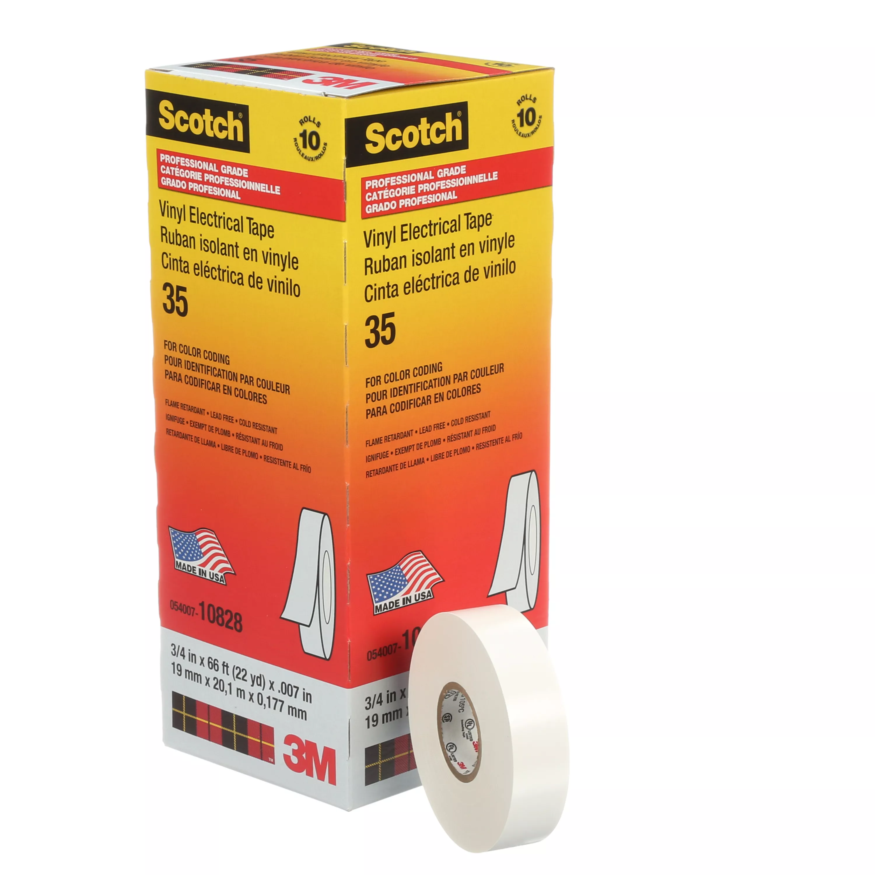 UPC 00054007108283 | Scotch® Vinyl Color Coding Electrical Tape 35