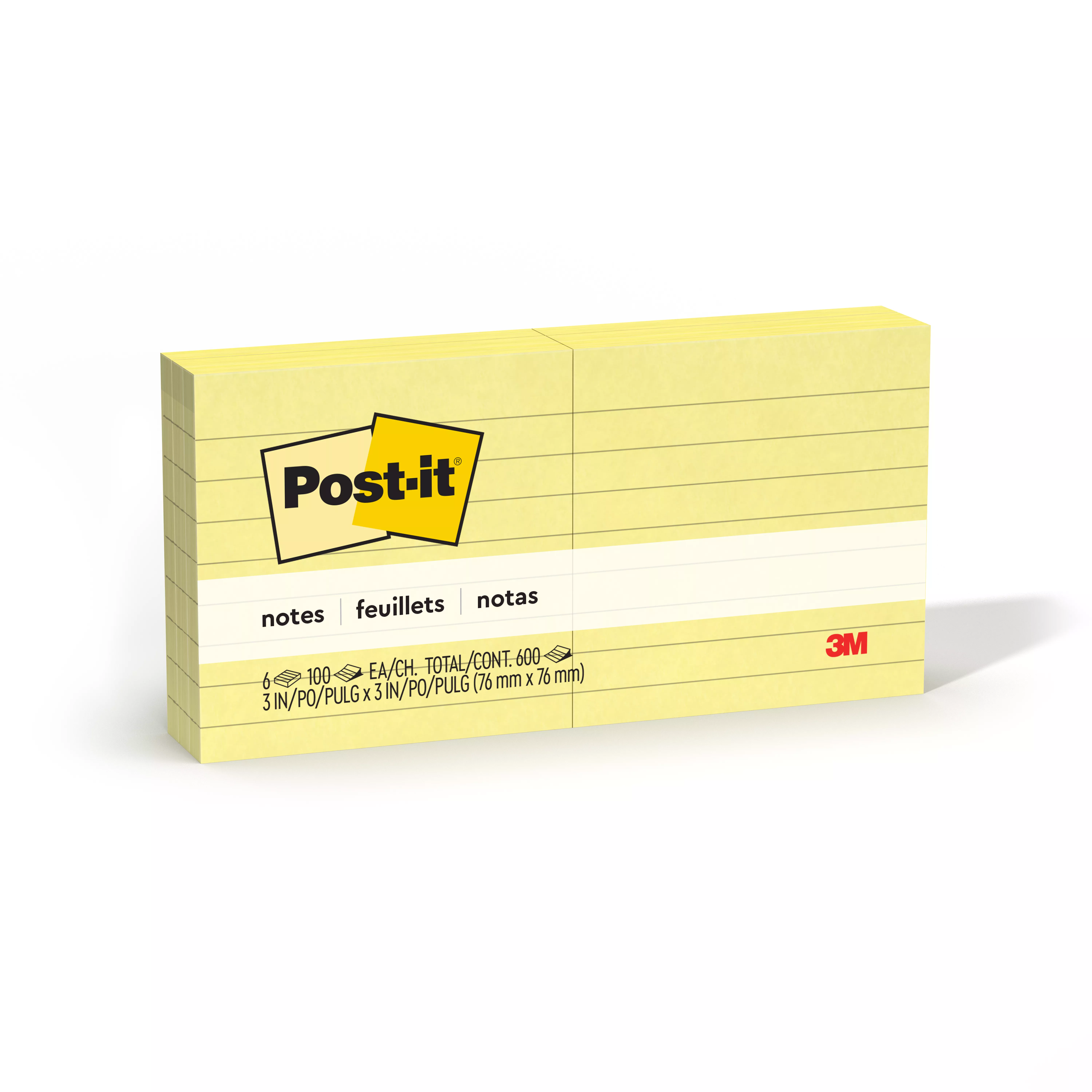 Post-it® Notes 630-6PK, 3 in x 3 in (76 mm x 76 mm)