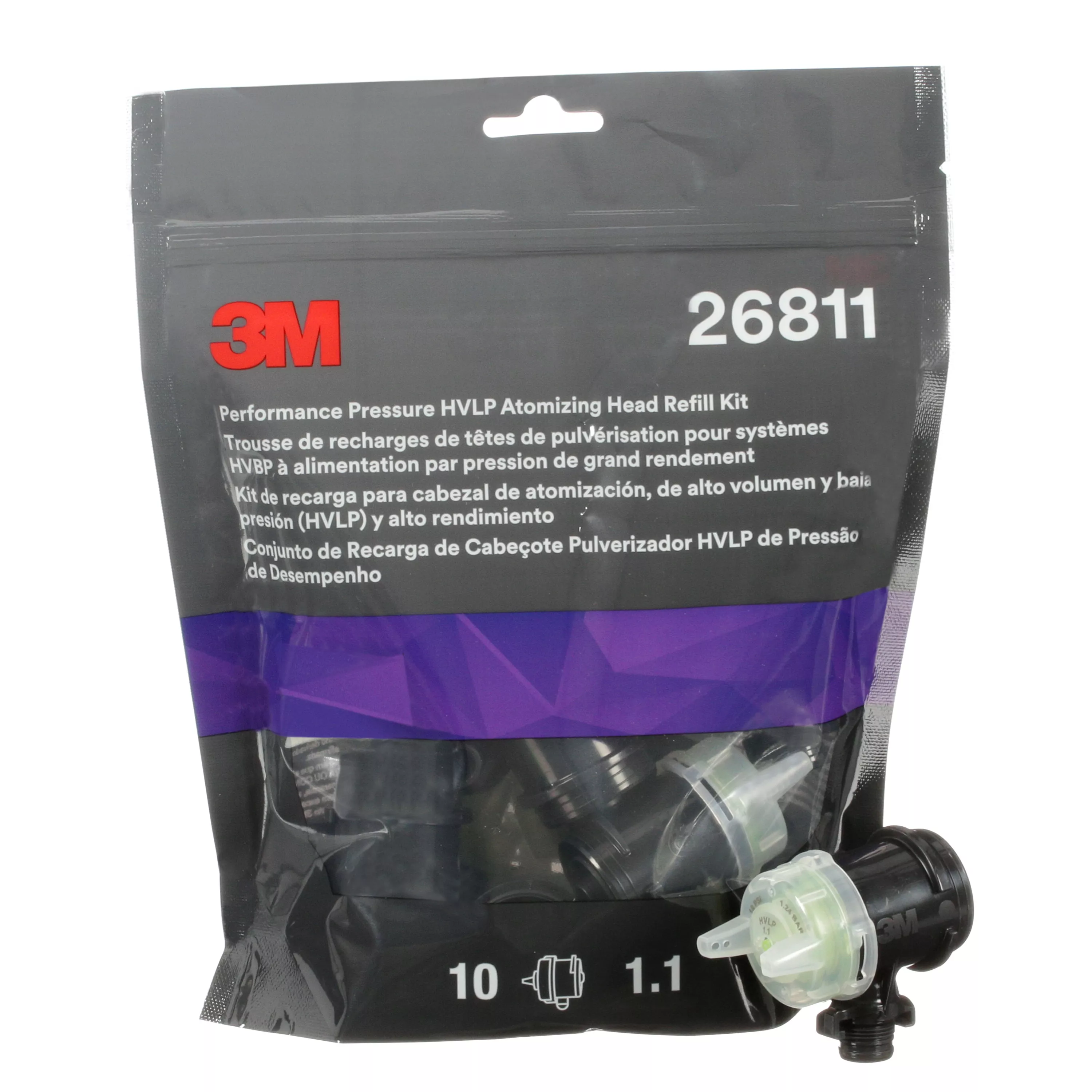 Product Number 26811 | 3M™ Performance Pressure HVLP Atomizing Head Refill Kit 26811