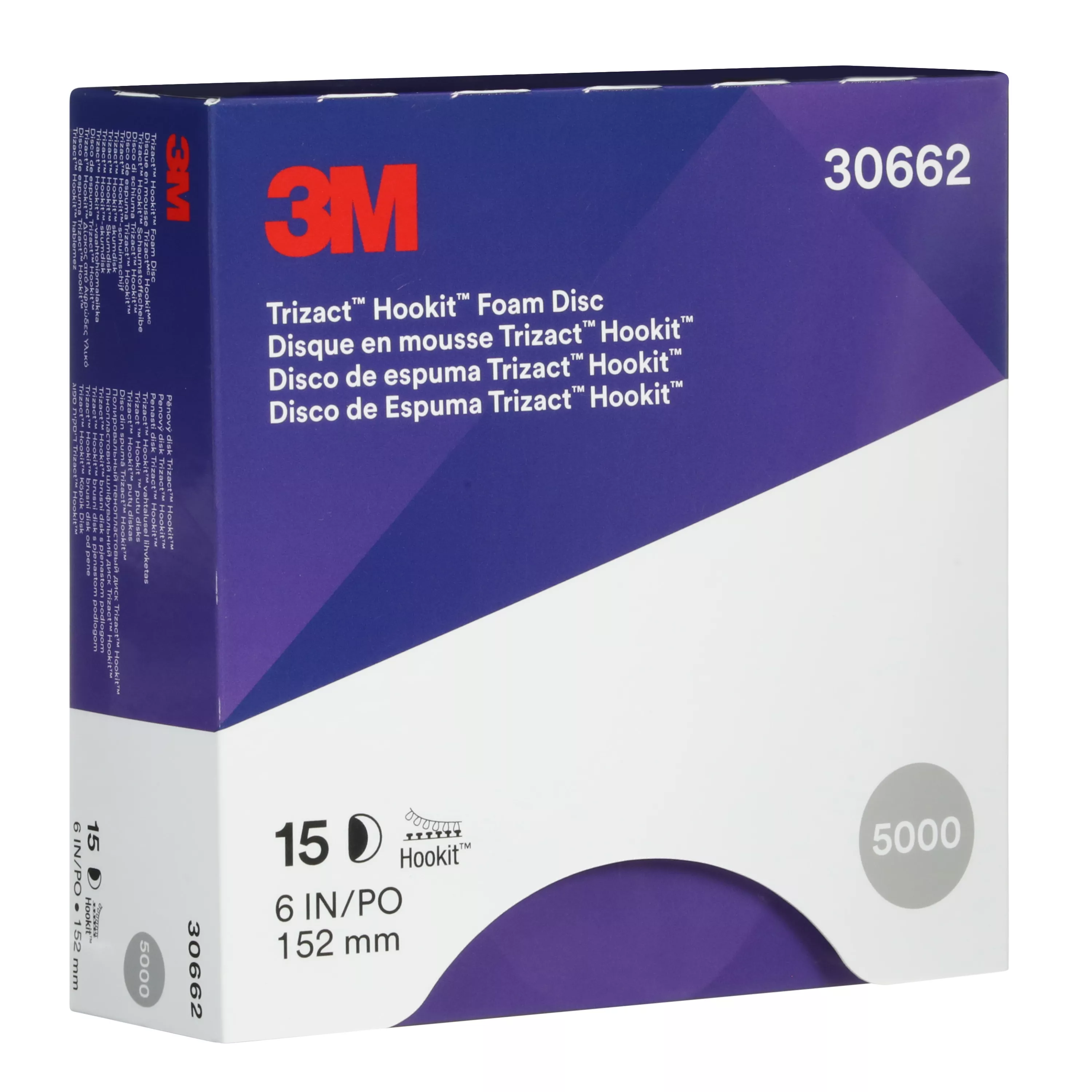Product Number 443SA | 3M™ Trizact™ Hookit™ Foam Disc 30662