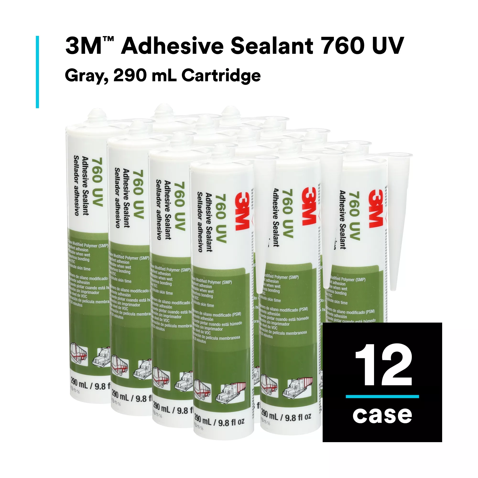 SKU 7100097767 | 3M™ Adhesive Sealant 760 UV