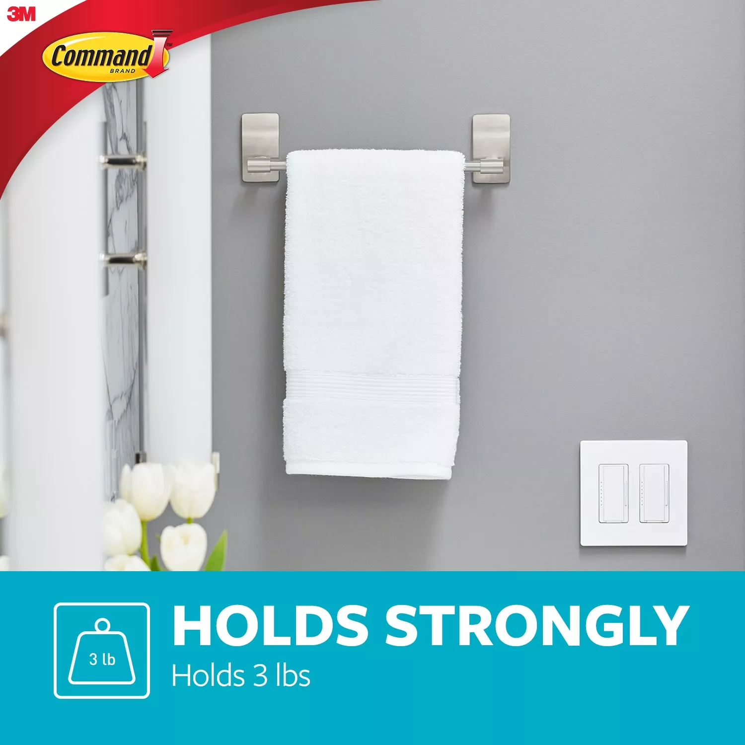 Product Number BATH41 | Command™ Towel Bar
