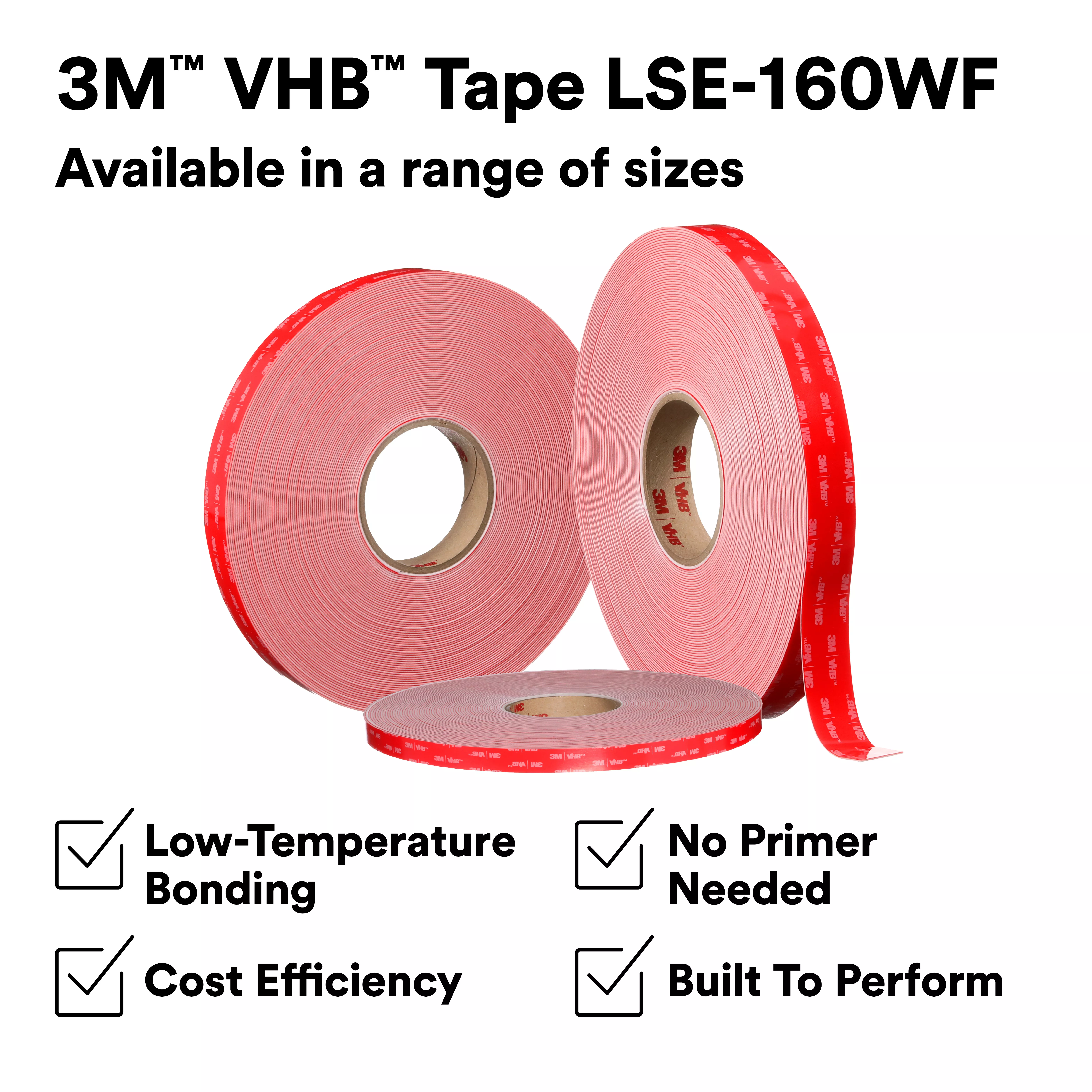 SKU 7100218844 | 3M™ VHB™ Tape LSE-160WF