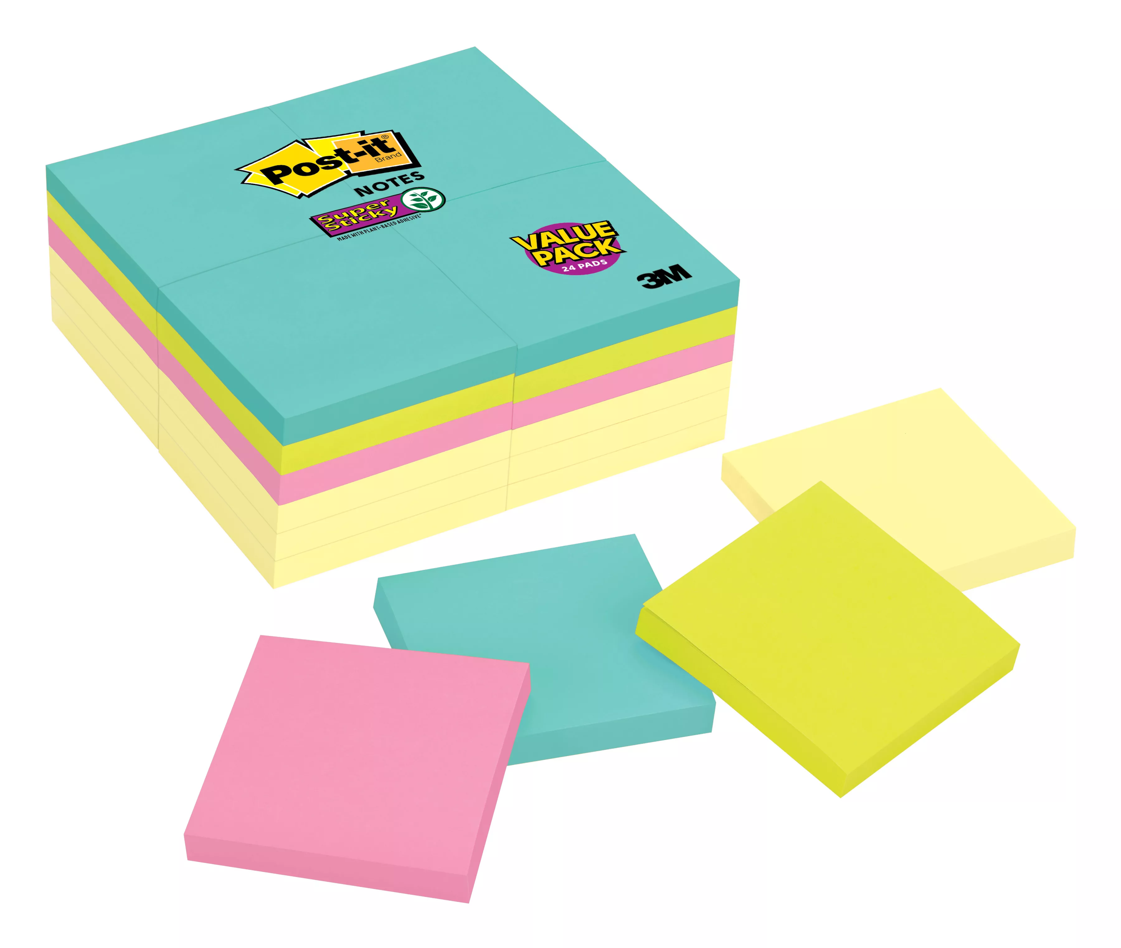 SKU 7100237079 | Post-it® Notes 654-24SSCYM