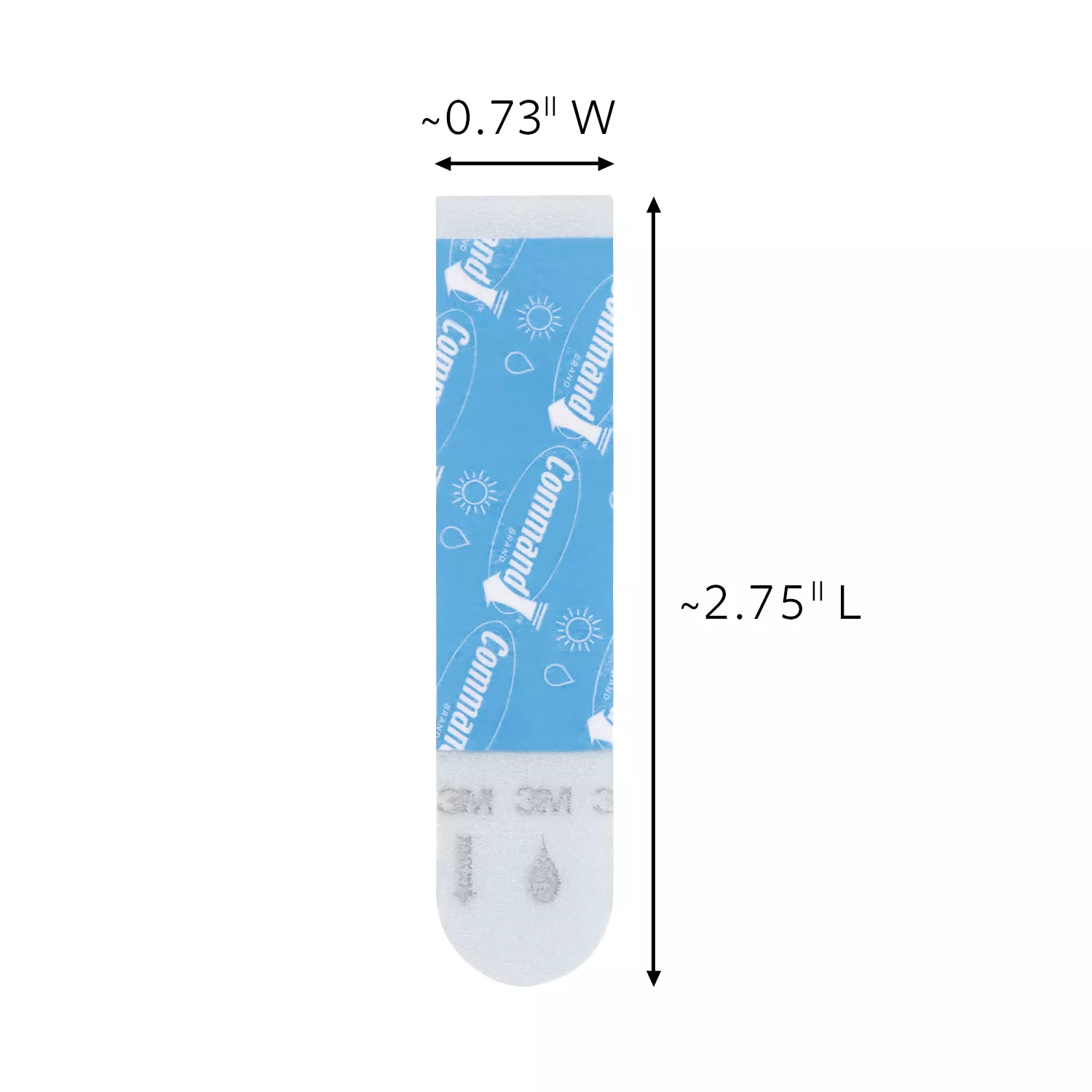 Product Number 17615AWB-8ESF | Command™ All Weather/Bath Medium and Large Foam Replacement Strips 17615AWB-8ESF