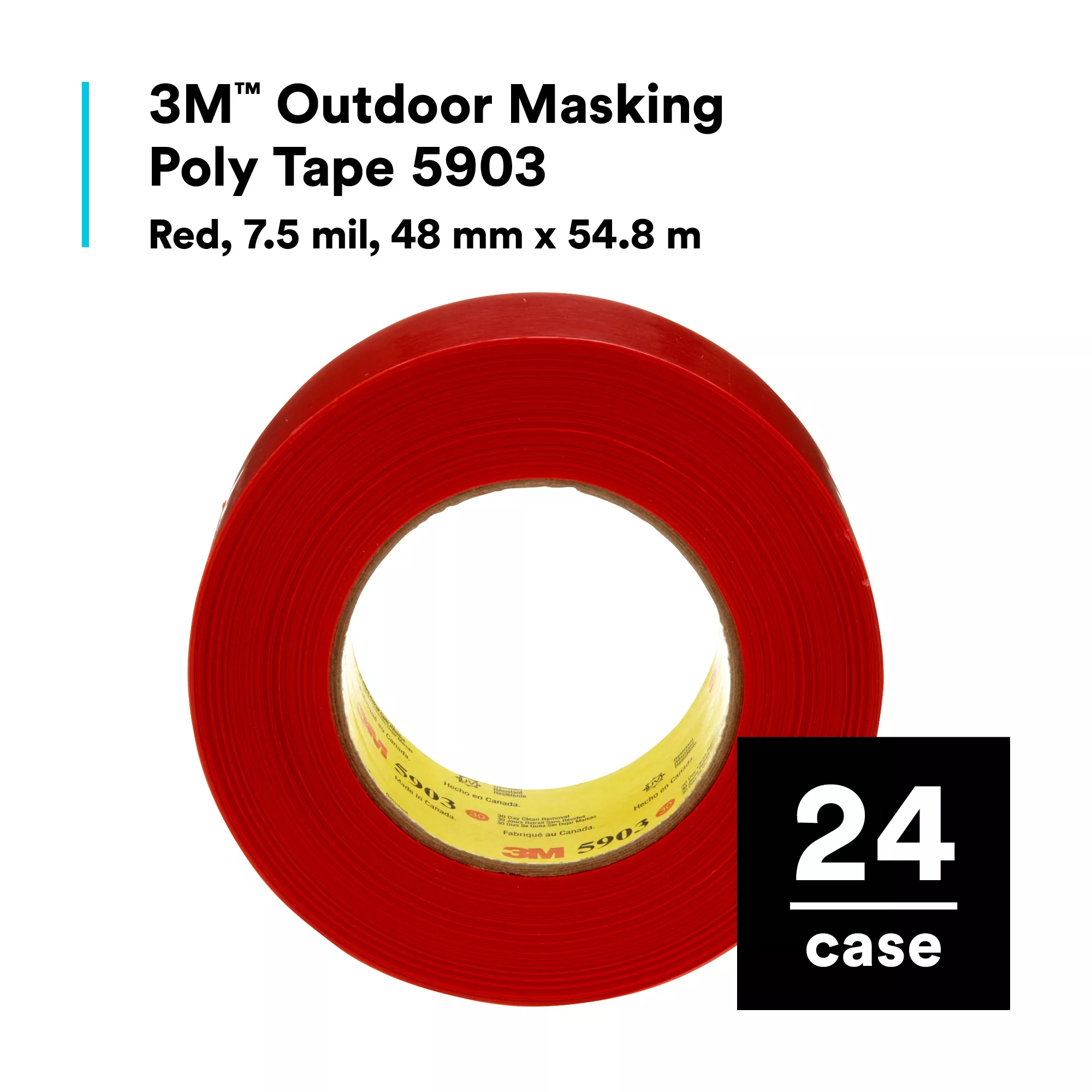 SKU 7000049309 | 3M™ Outdoor Masking Poly Tape 5903