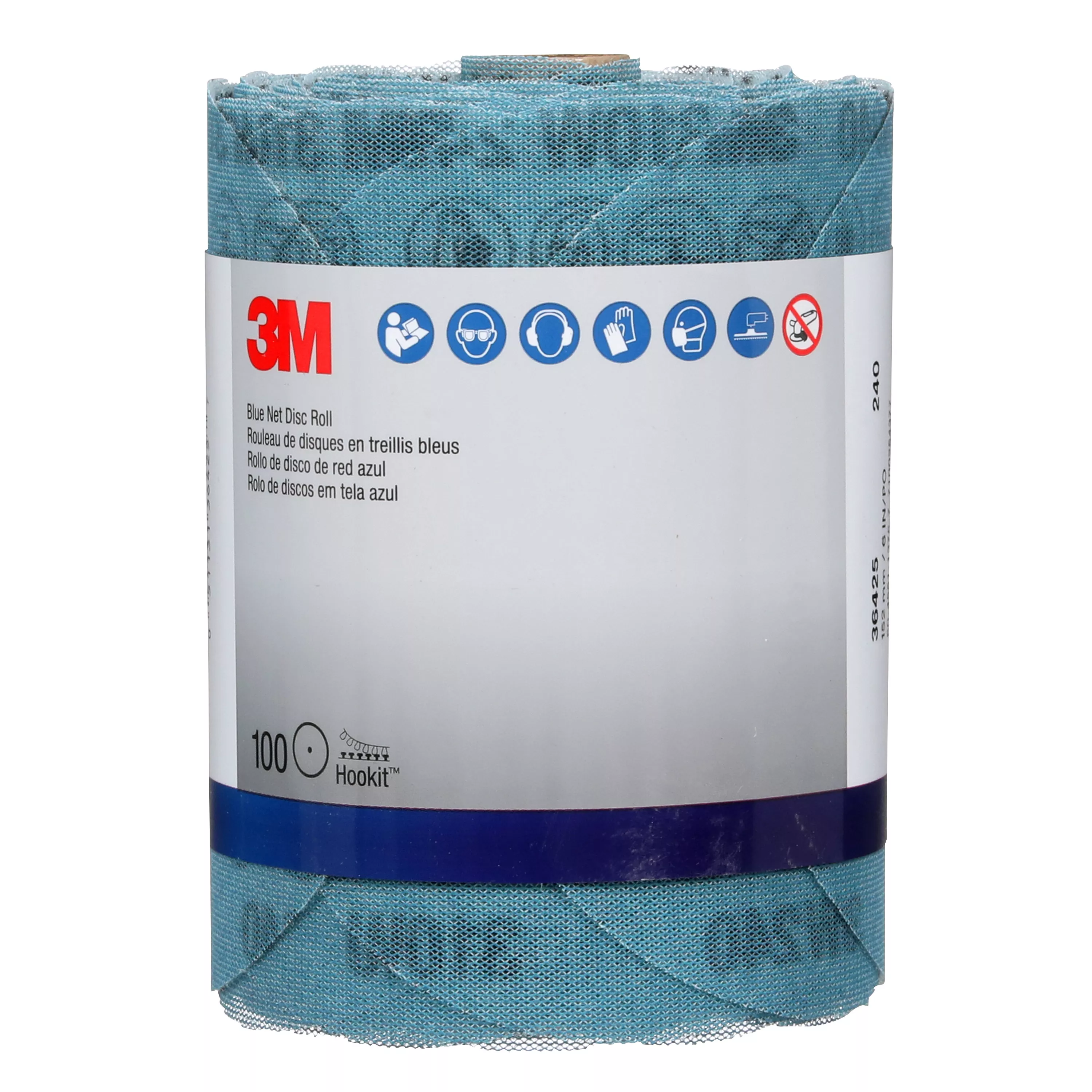 SKU 7100254377 | 3M™ Blue Net Disc Roll 36425