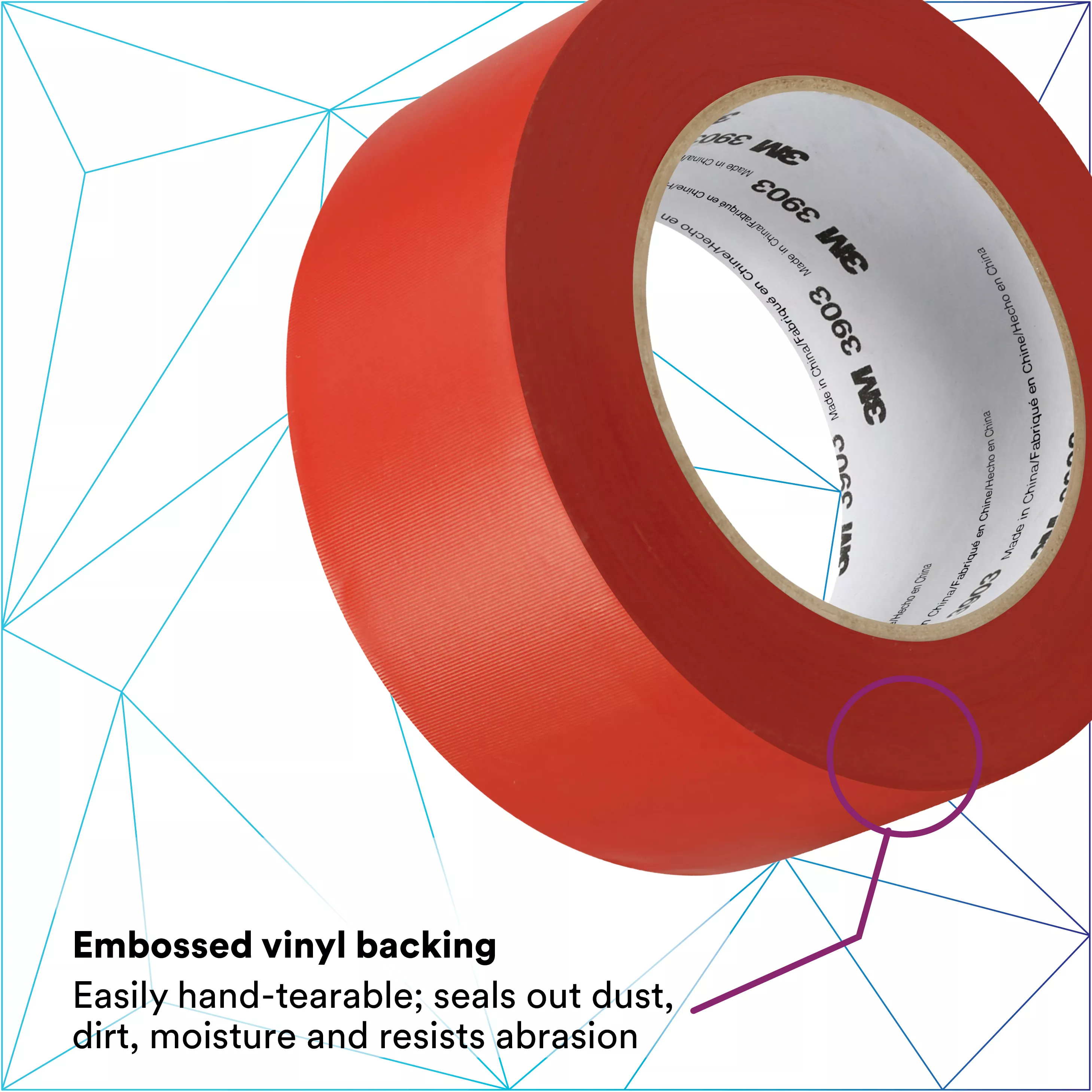 SKU 7100148743 | 3M™ Vinyl Duct Tape 3903