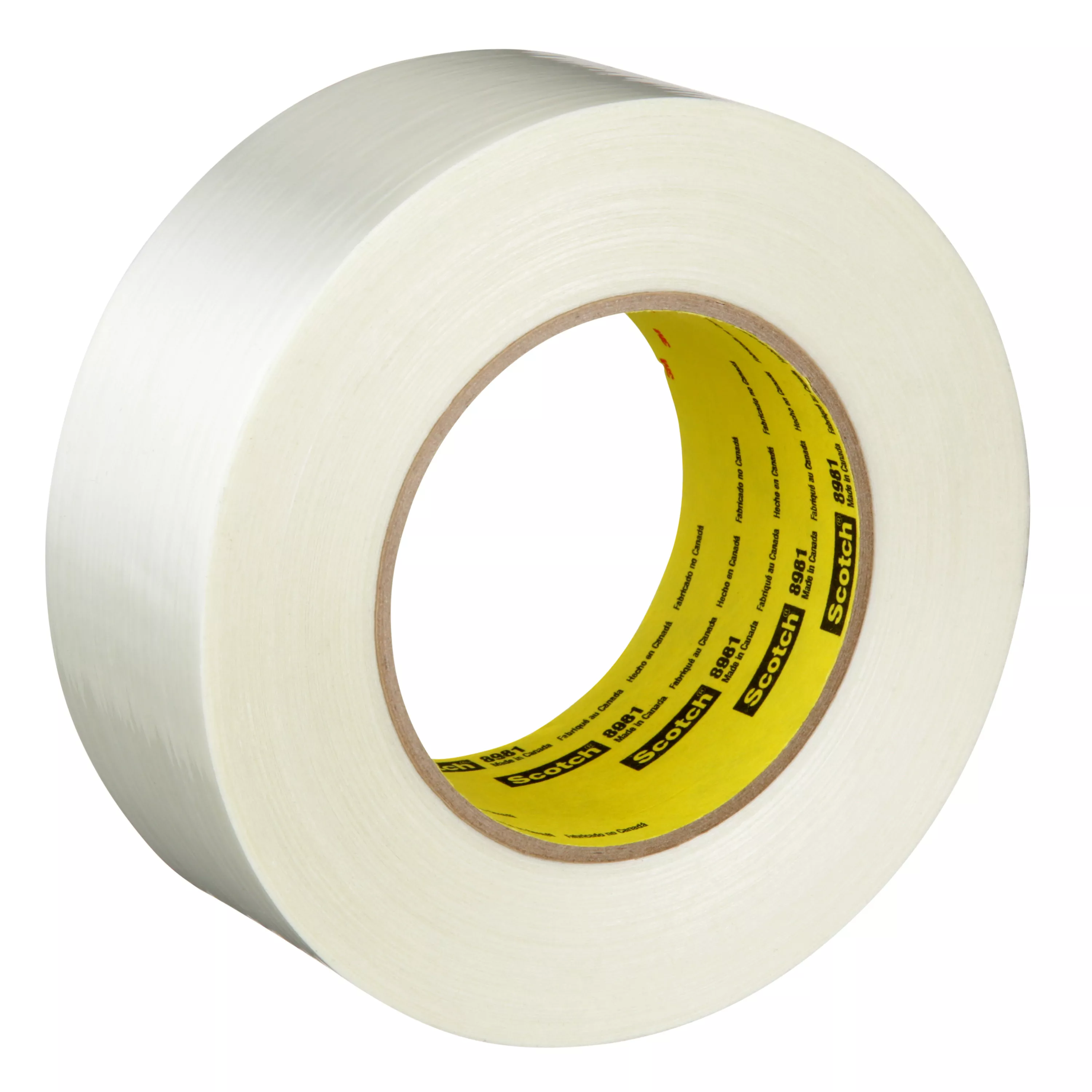 Scotch® Filament Tape 8981, Clear, 48 mm x 55 m, 6.6 mil, 24 Roll/Case