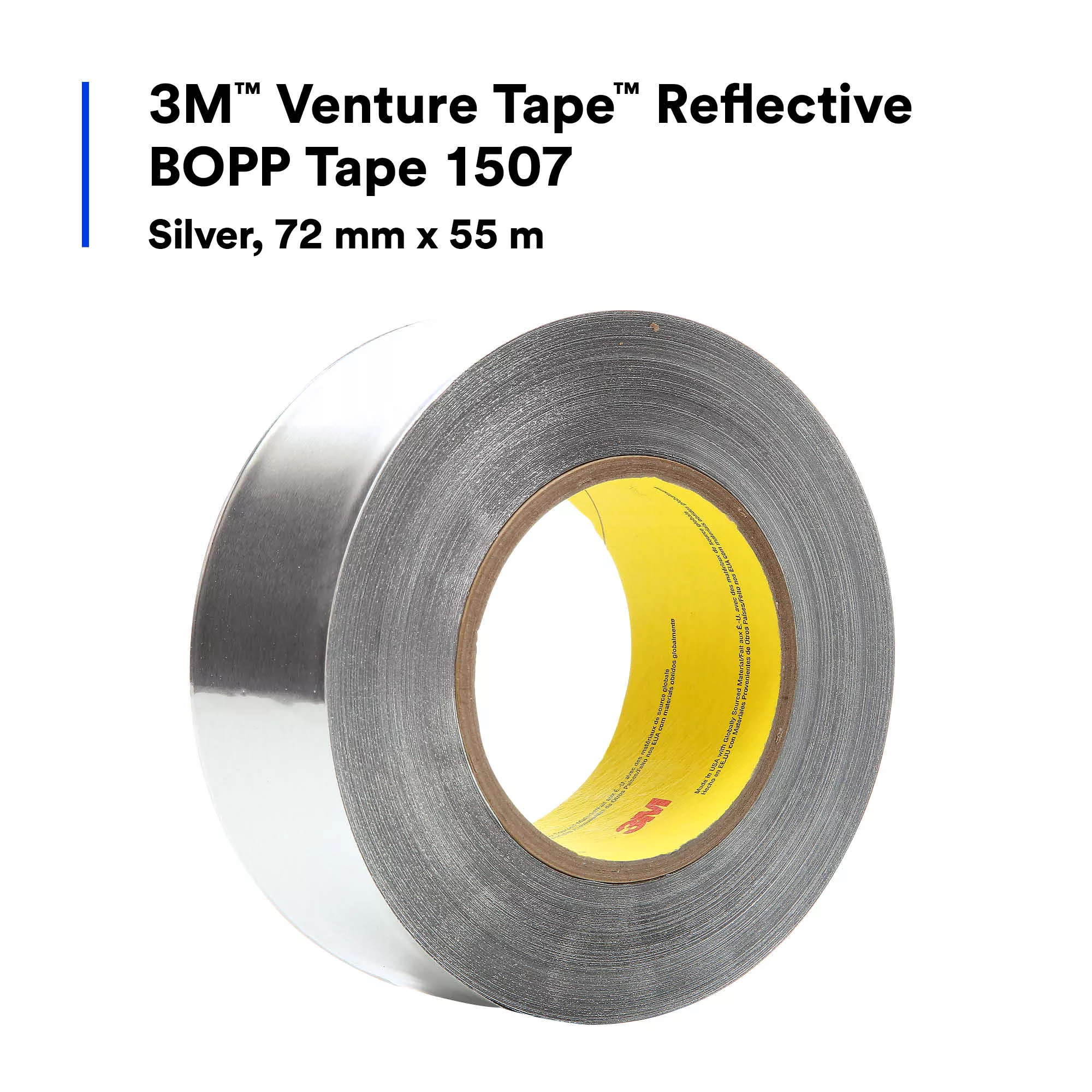 SKU 7100043965 | 3M™ Venture Tape™ Reflective BOPP Tape 1507