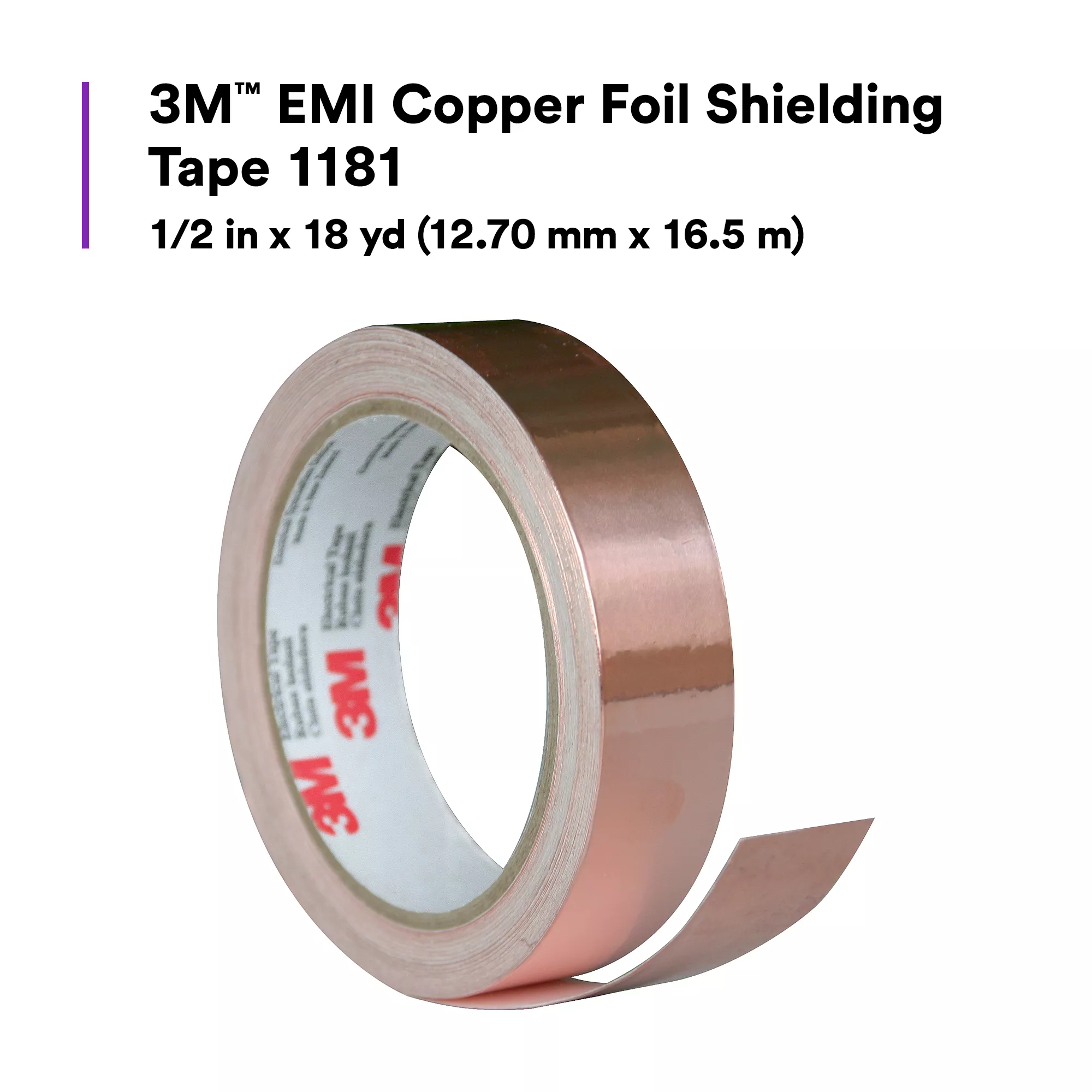 SKU 7000132182 | 3M™ EMI Copper Foil Shielding Tape 1181