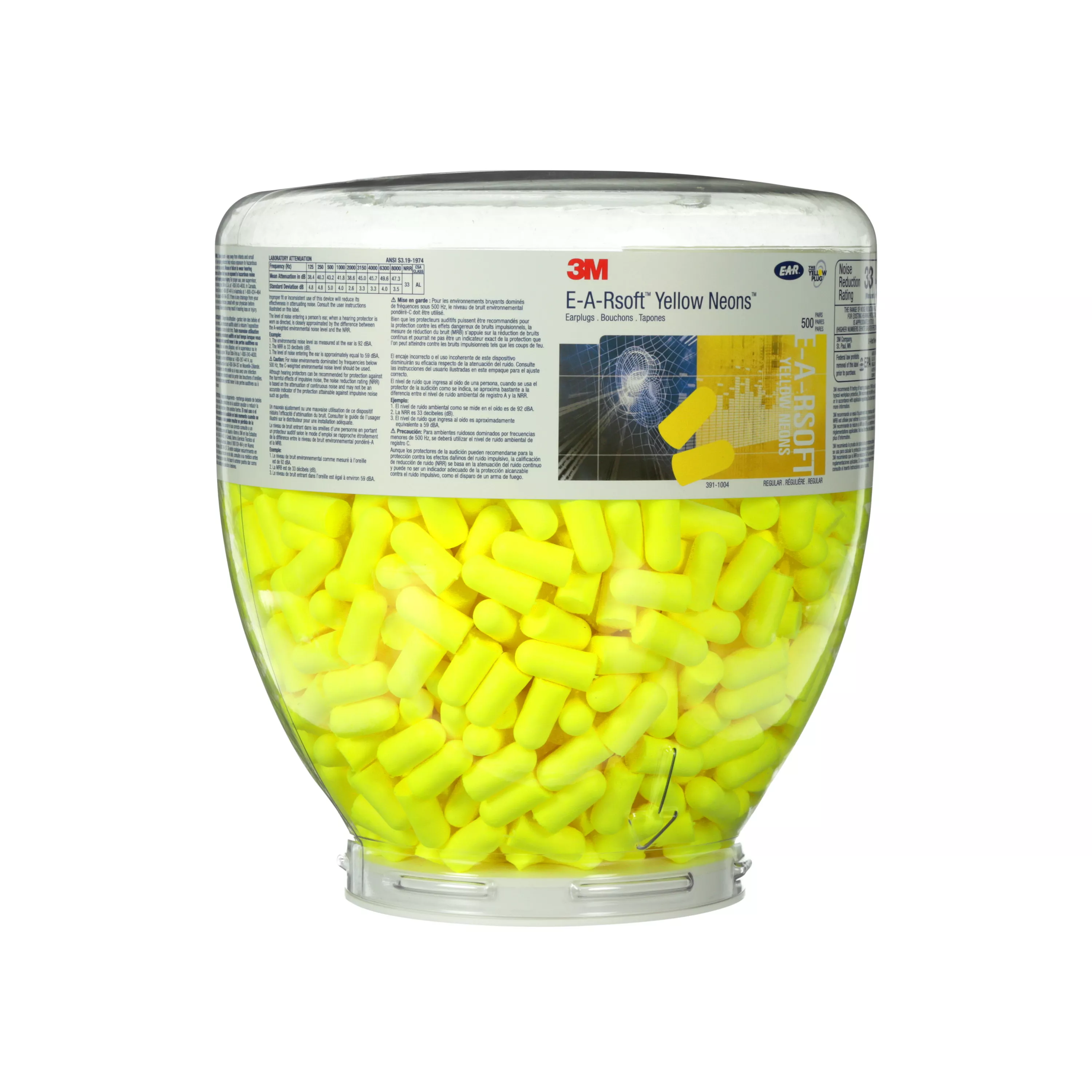 UPC 10080529910049 | 3M™ E-A-Rsoft™ Yellow Neons™ One Touch™ Refill Earplugs 391-1004