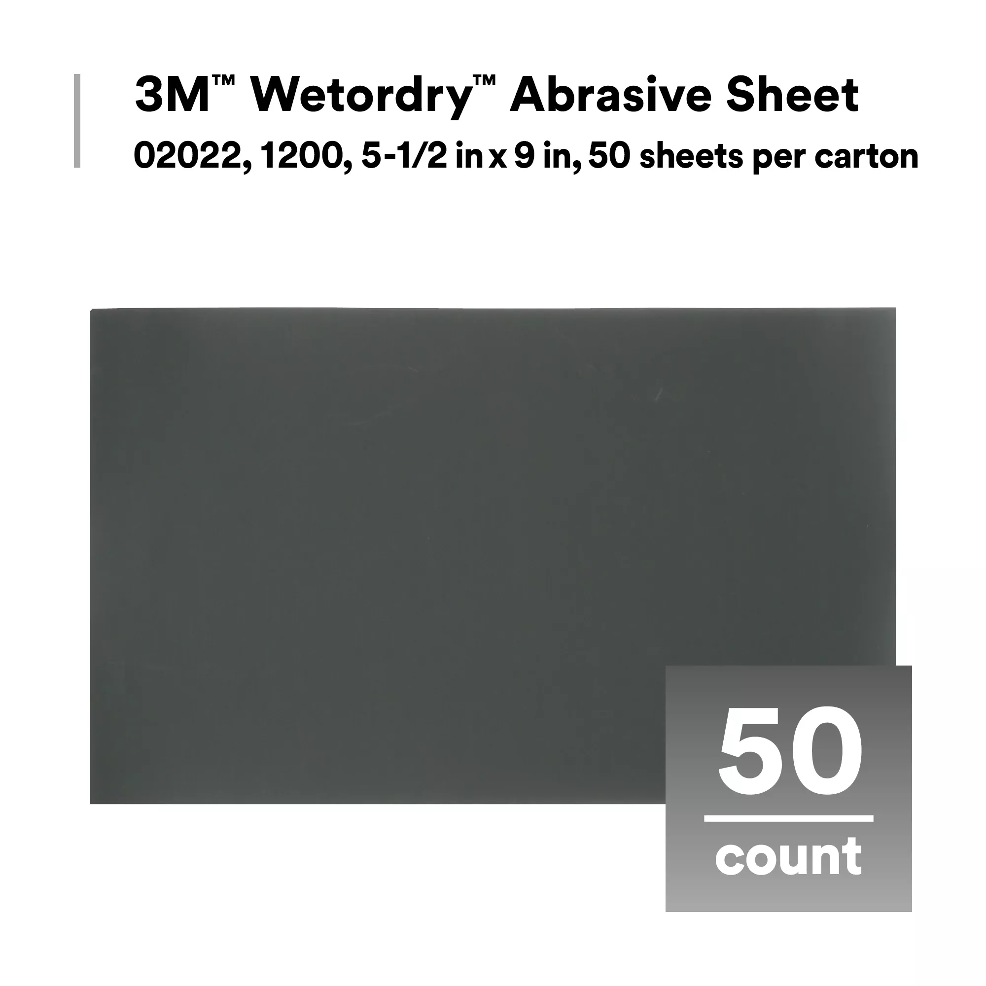 SKU 7000028330 | 3M™ Wetordry™ Abrasive Sheet 401Q