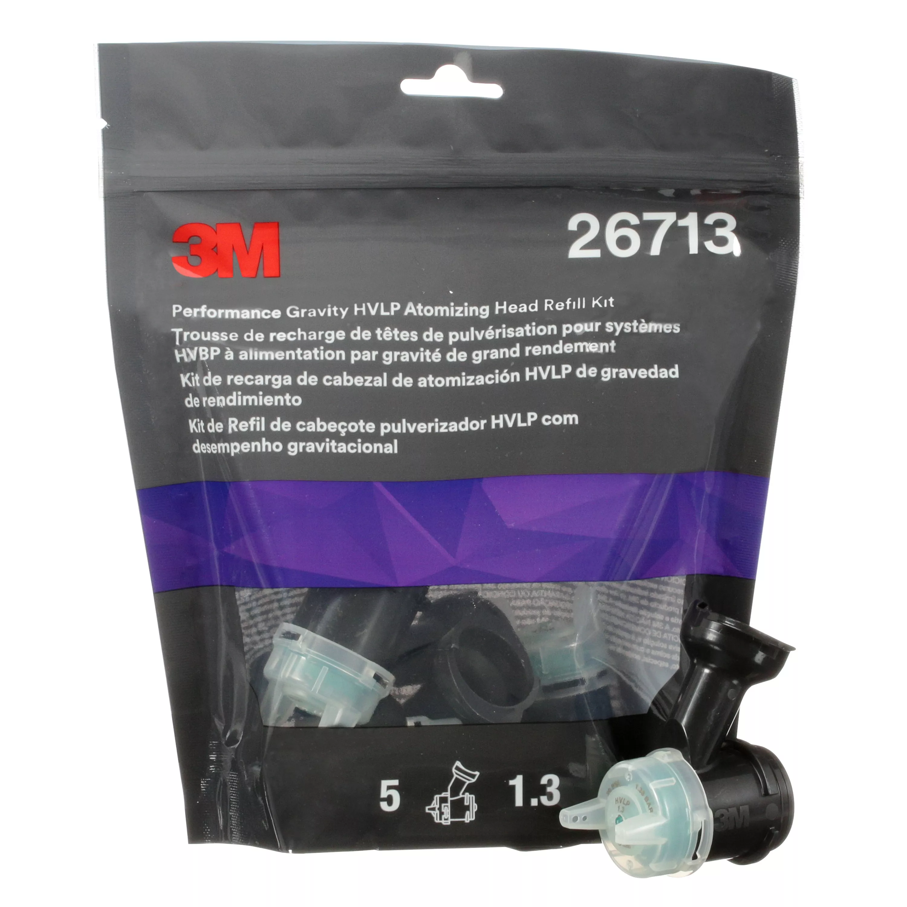 SKU 7100206008 | 3M™ Performance Gravity HVLP Atomizing Head Refill Kit 26713