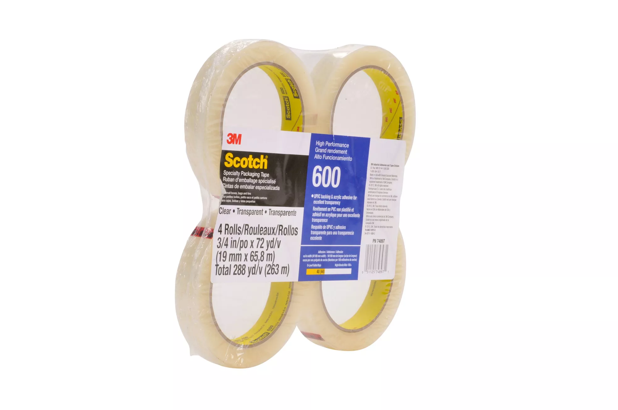 SKU 7010375599 | Scotch® Light Duty Packaging Tape 600