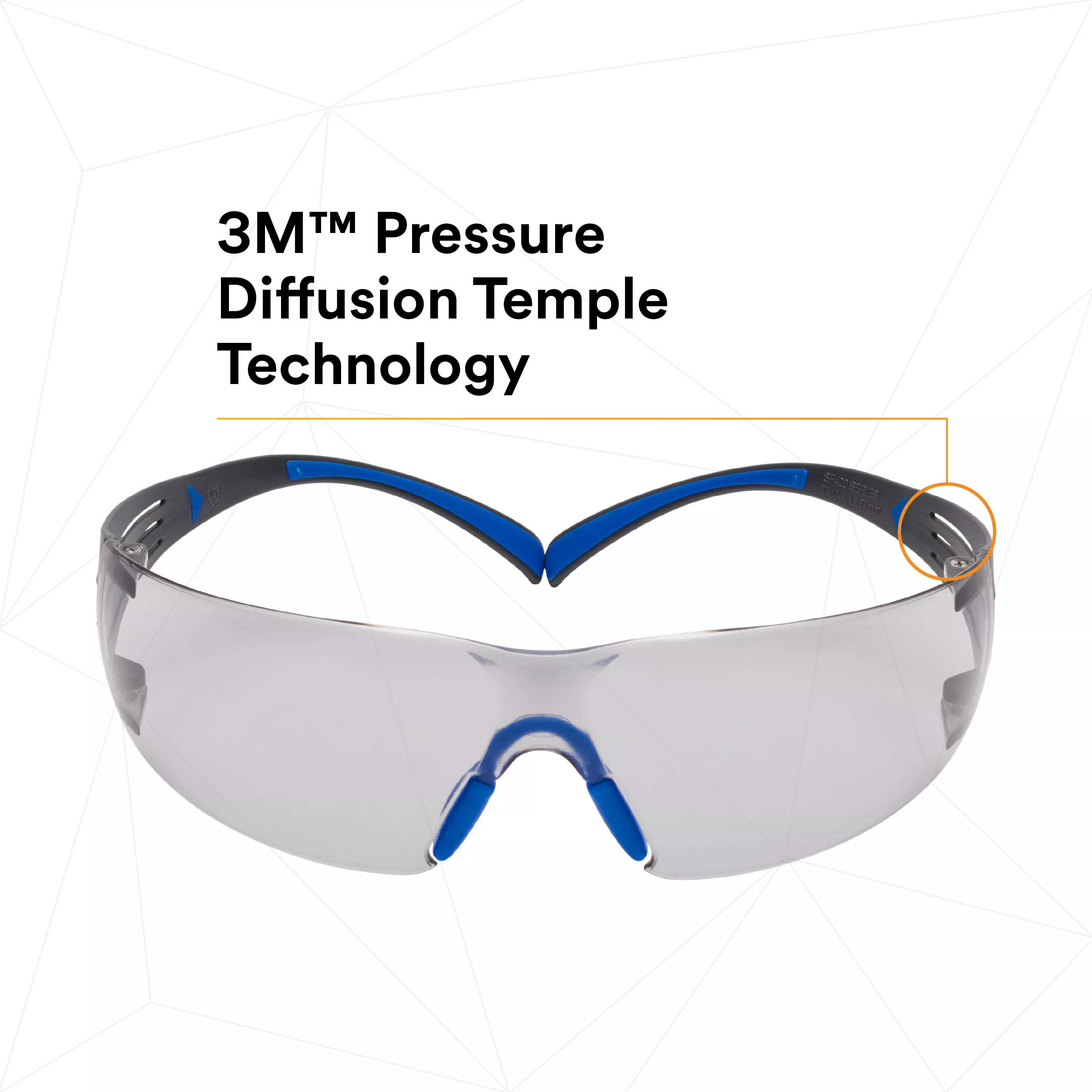 SKU 7100156103 | 3M™ SecureFit™ Safety Glasses SF407SGAF-BLU