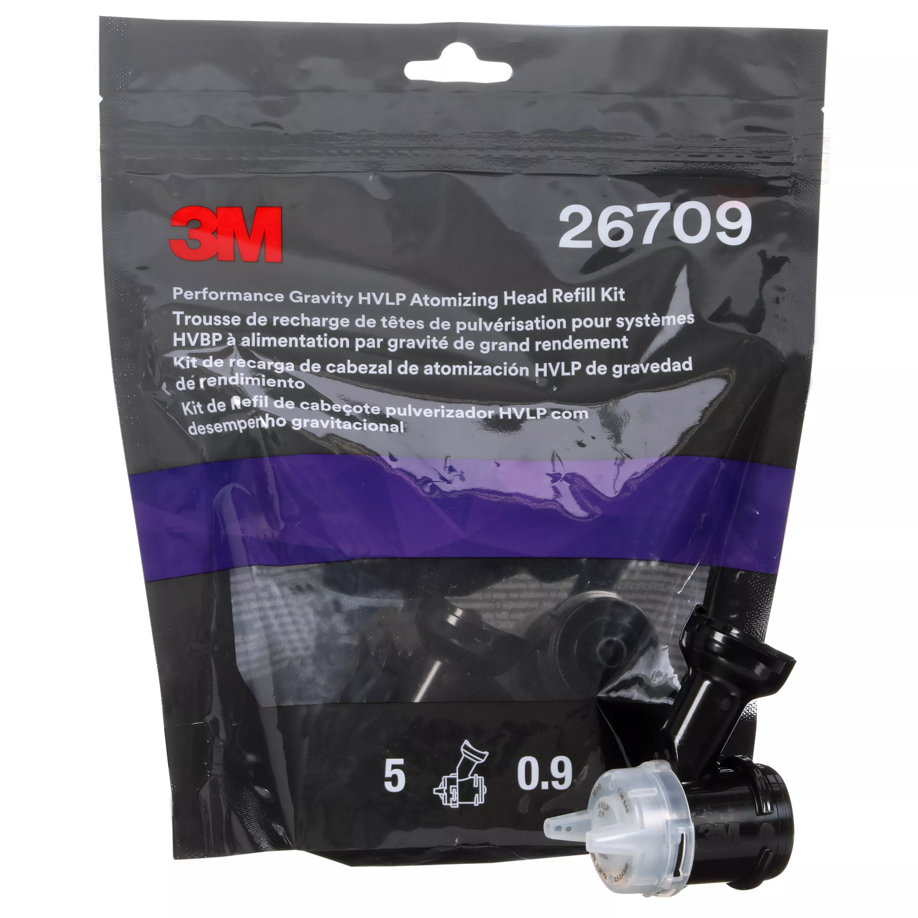 SKU 7100271255 | 3M™ Performance Gravity HVLP Atomizing Head Refill Kit 26709