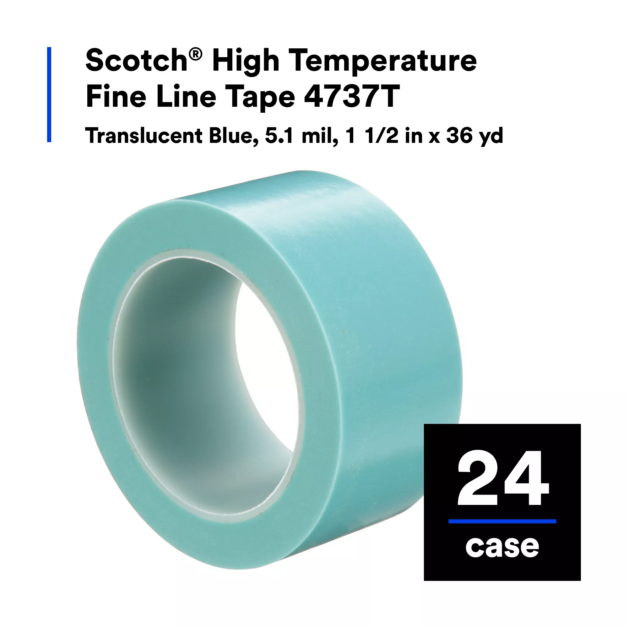 SKU 7000048758 | Scotch® High Temperature Fine Line Tape 4737T