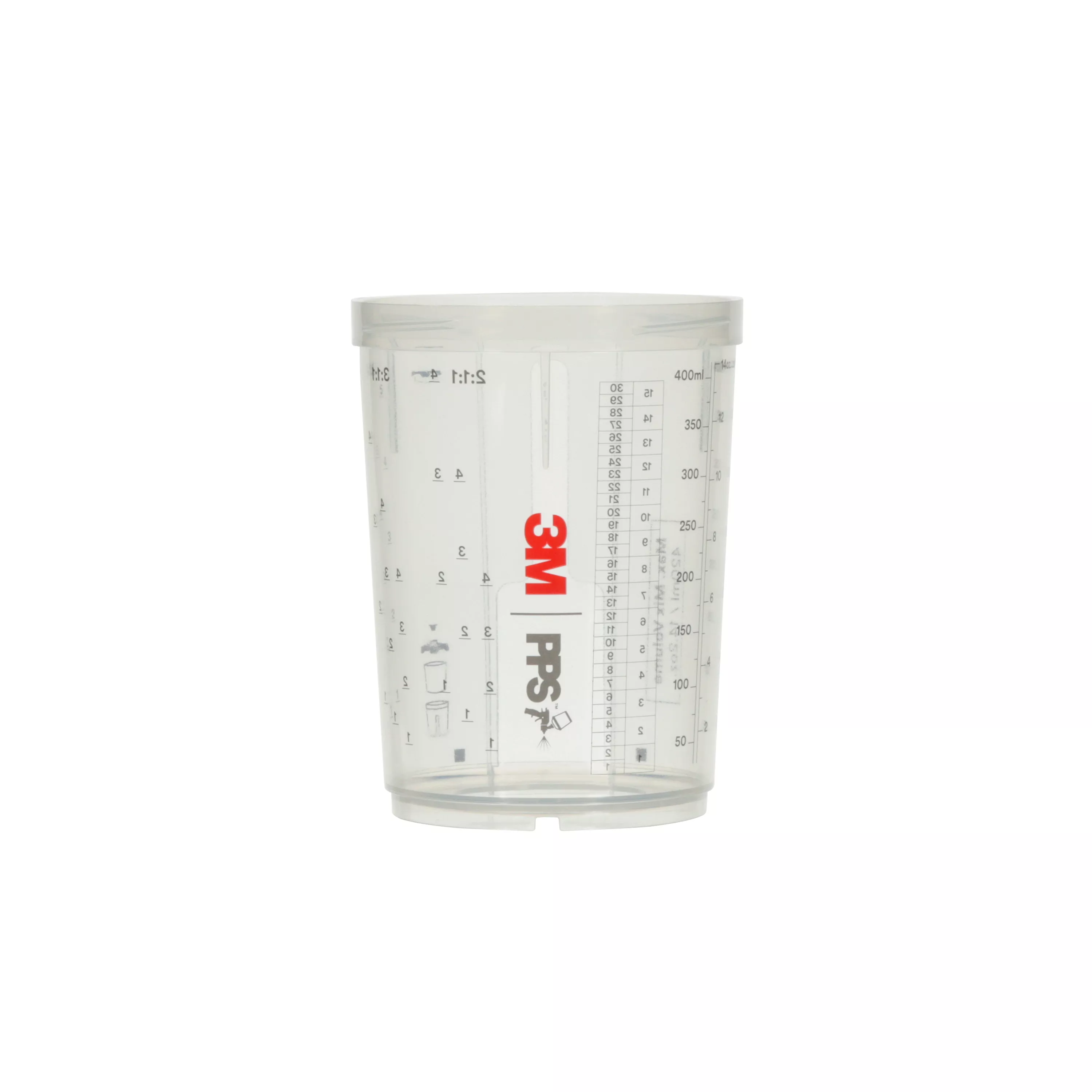 3M™ PPS™ Series 2.0 Cup 26122, Midi (13.5 fl oz, 400 mL), 2 Cups/Carton, 4 Cartons/Case