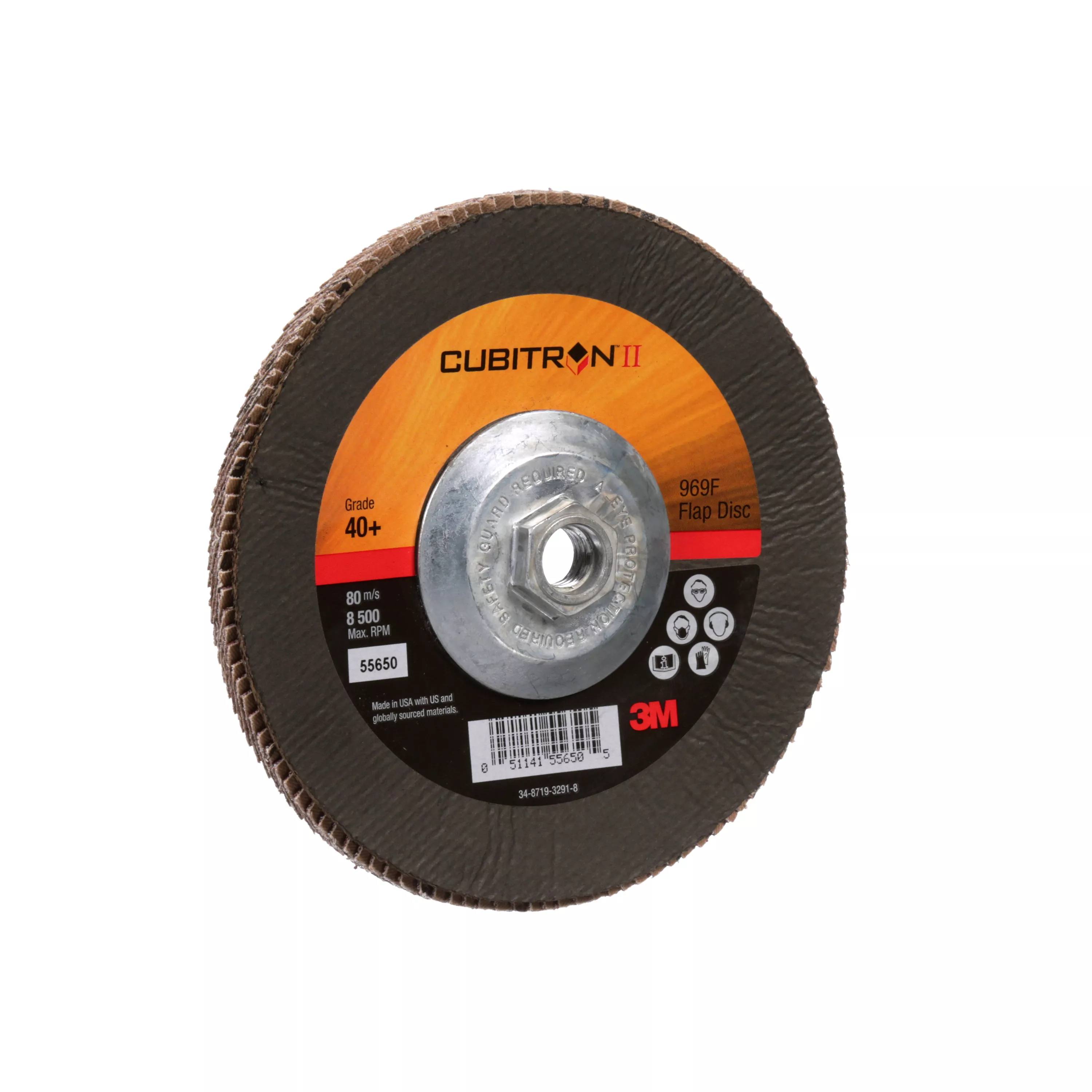 SKU 7010327066 | 3M™ Cubitron™ II Flap Disc 967A