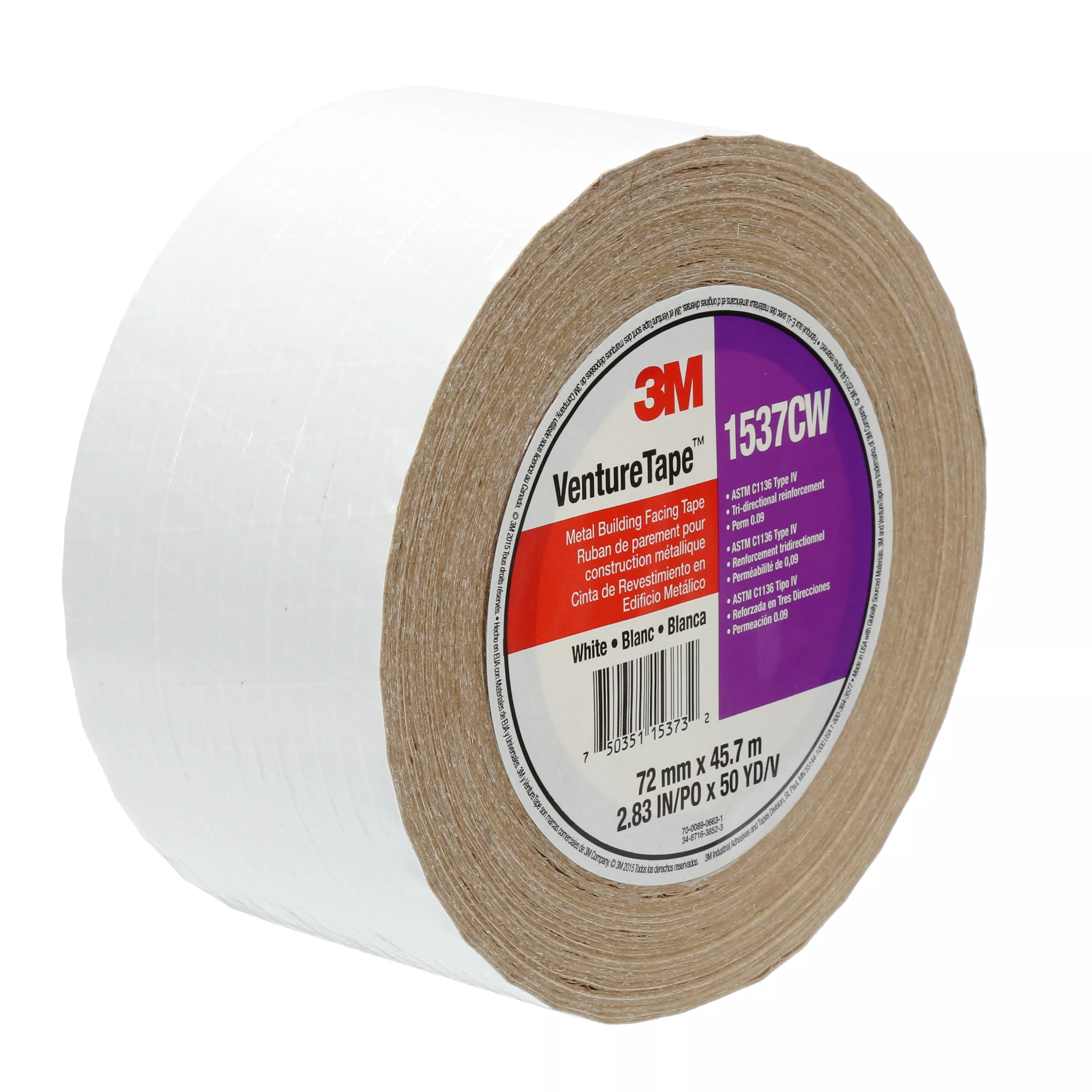 UPC 00750351153732 | 3M™ Venture Tape™ Metal Building Facing Tape 1537CW