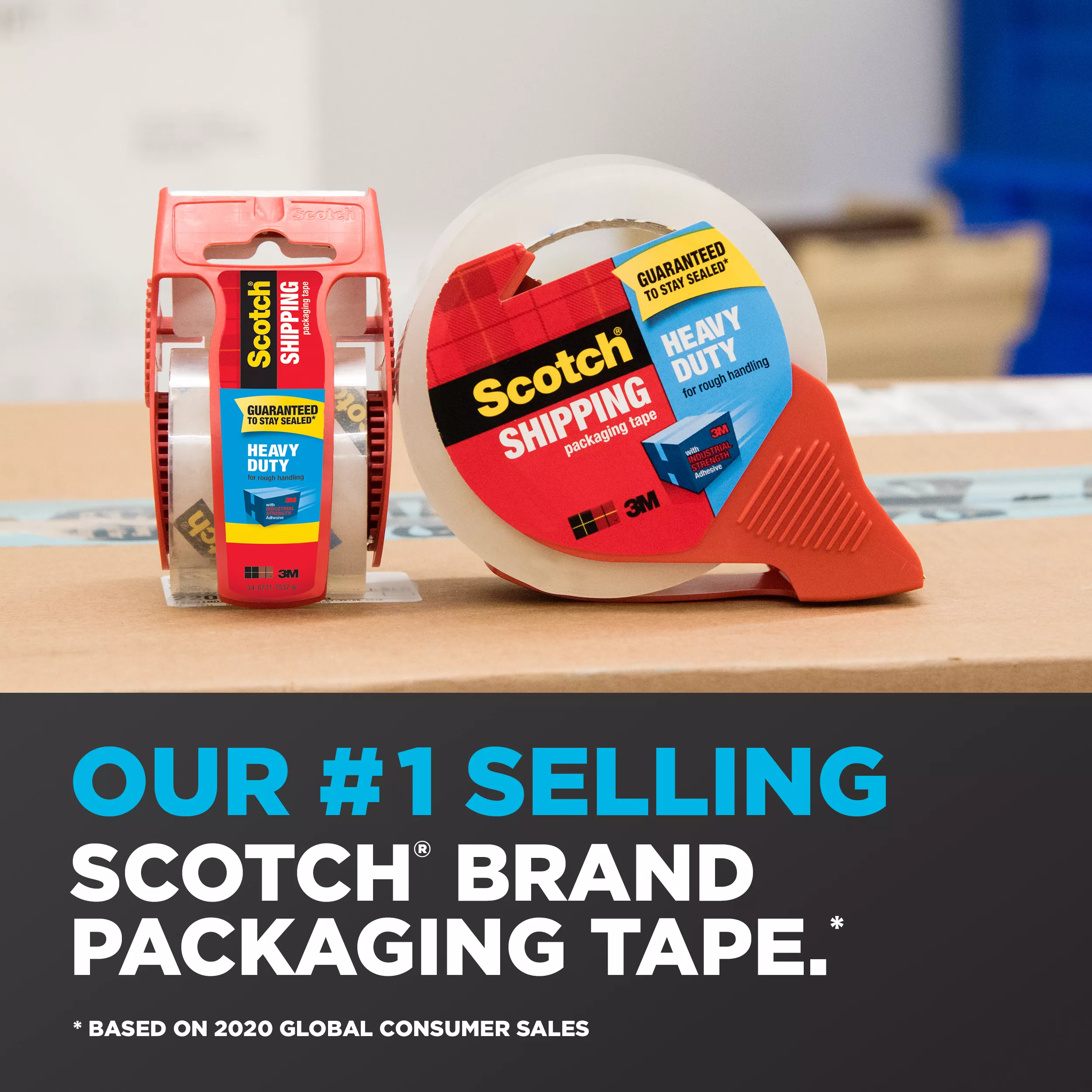 SKU 7100160768 | Scotch® Heavy Duty Shipping Packaging Tape 3850-ST