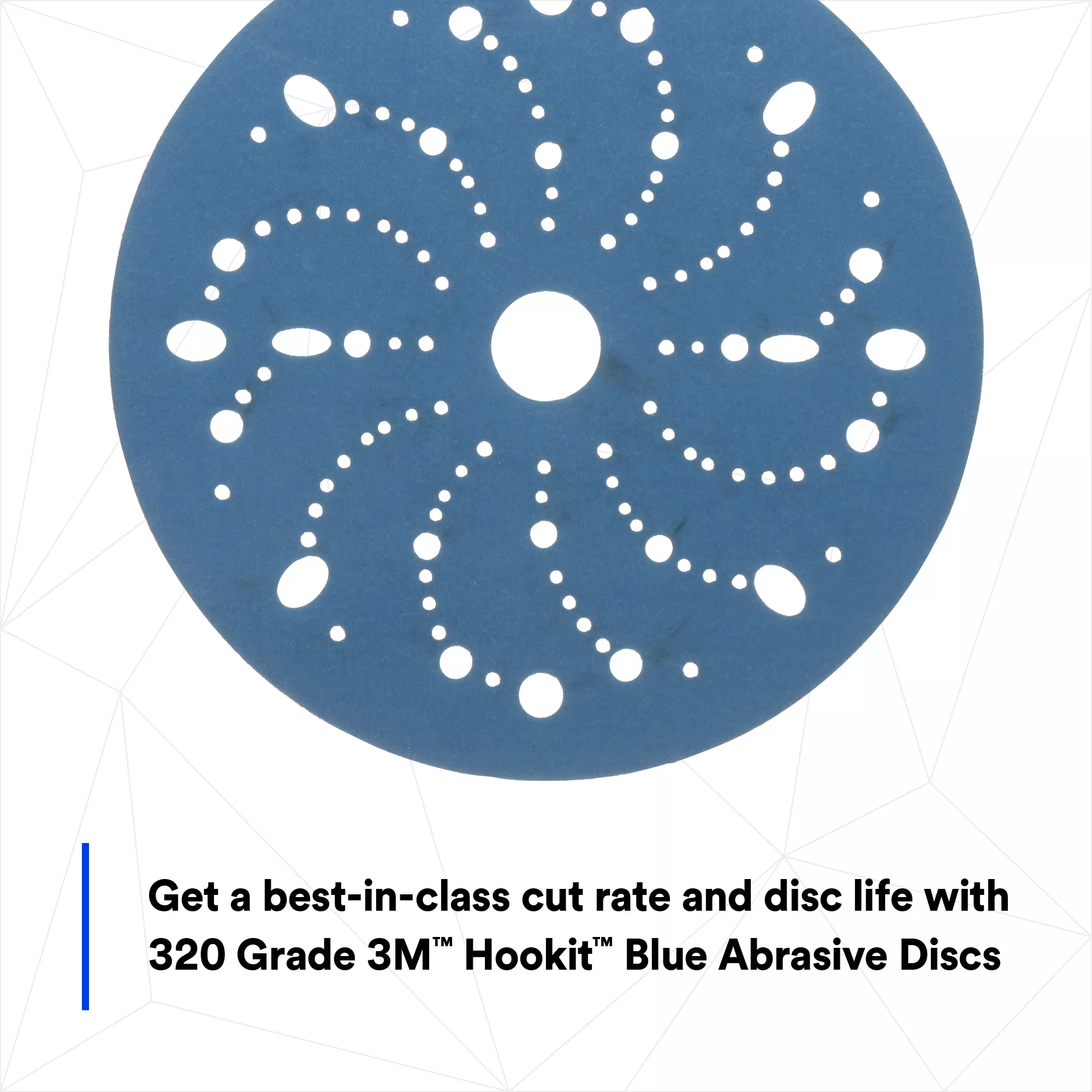 SKU 7100216057 | 3M™ Hookit™ Blue Abrasive Disc 321U