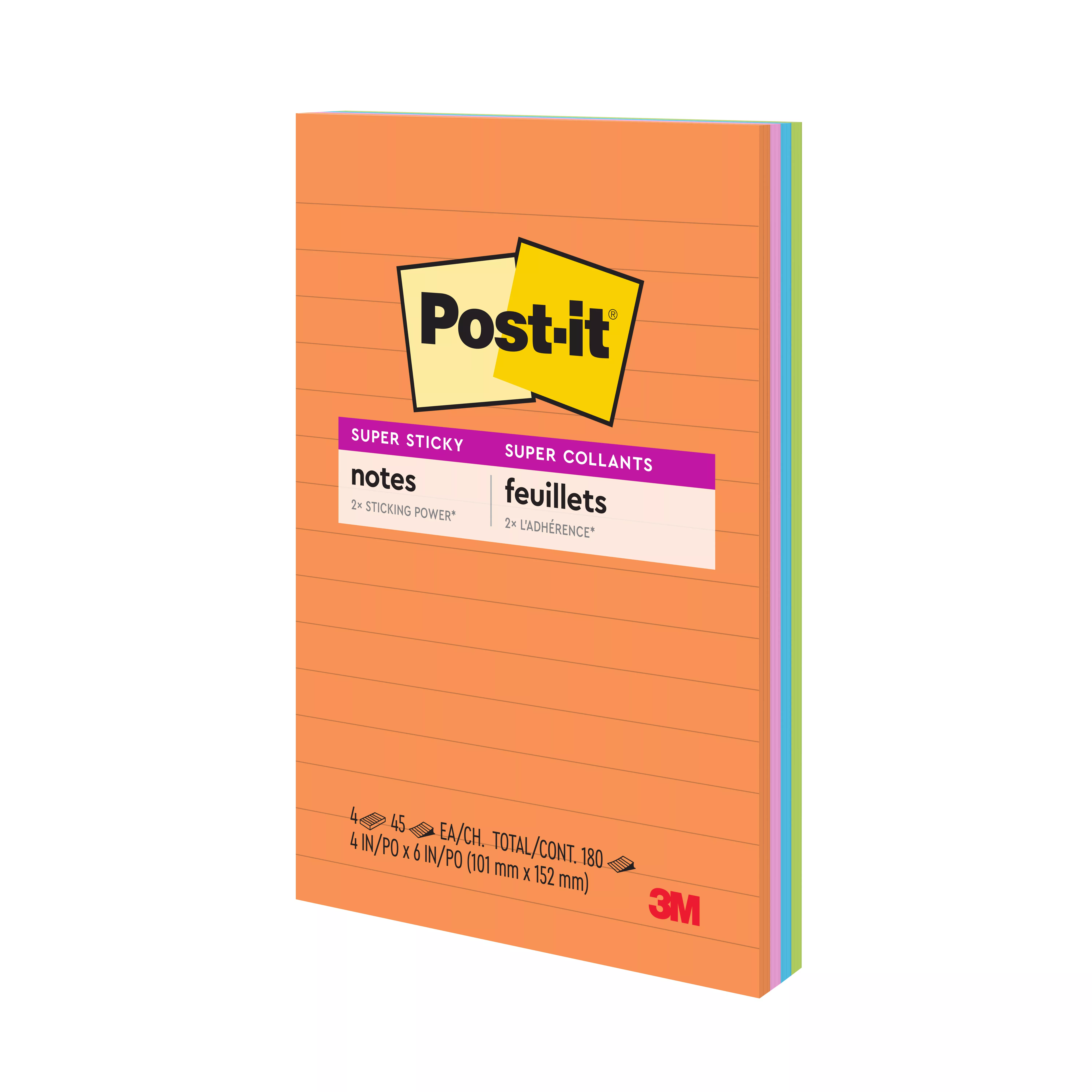 SKU 7100045378 | Post-it® Super Sticky Notes 4621-SSAU