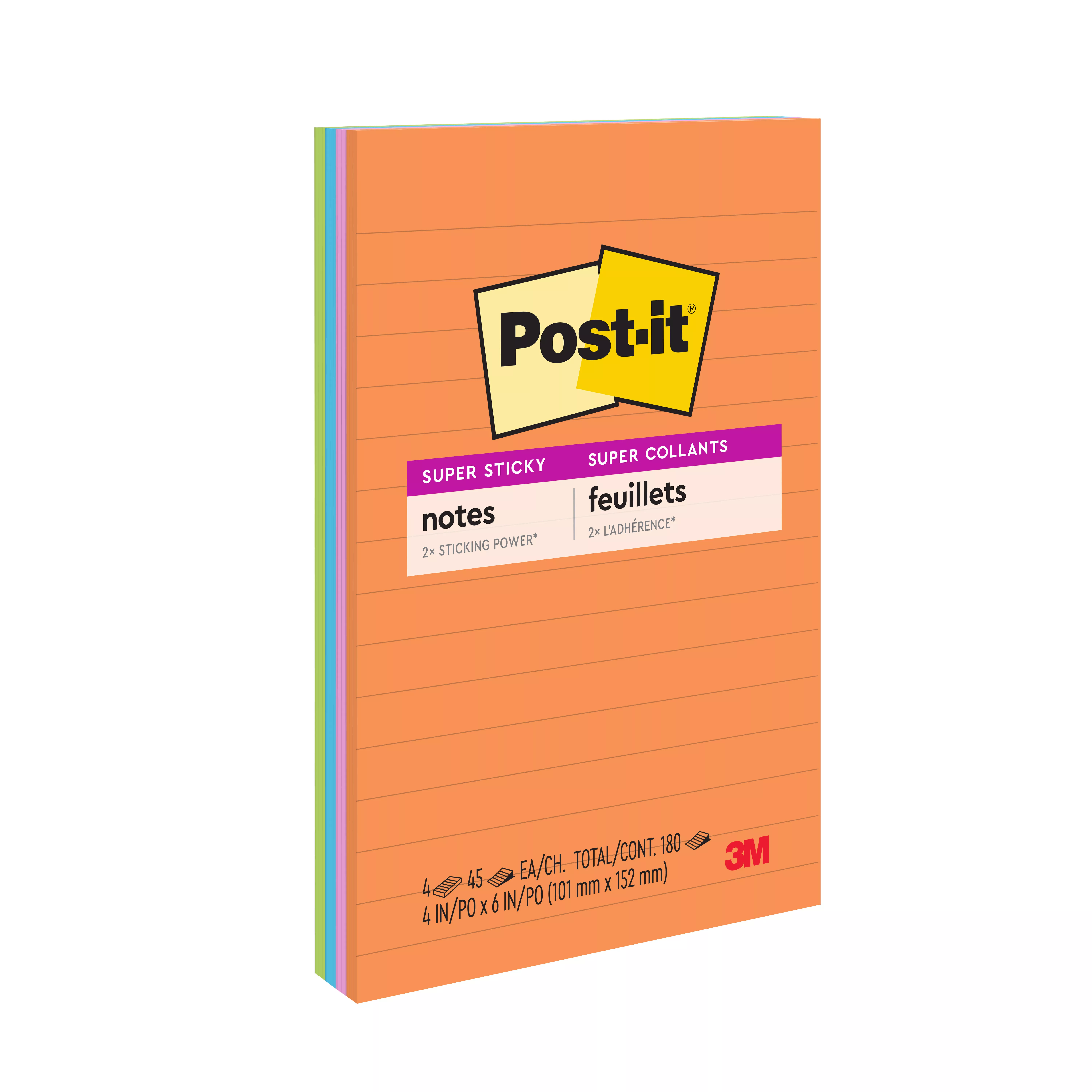 SKU 7100045378 | Post-it® Super Sticky Notes 4621-SSAU