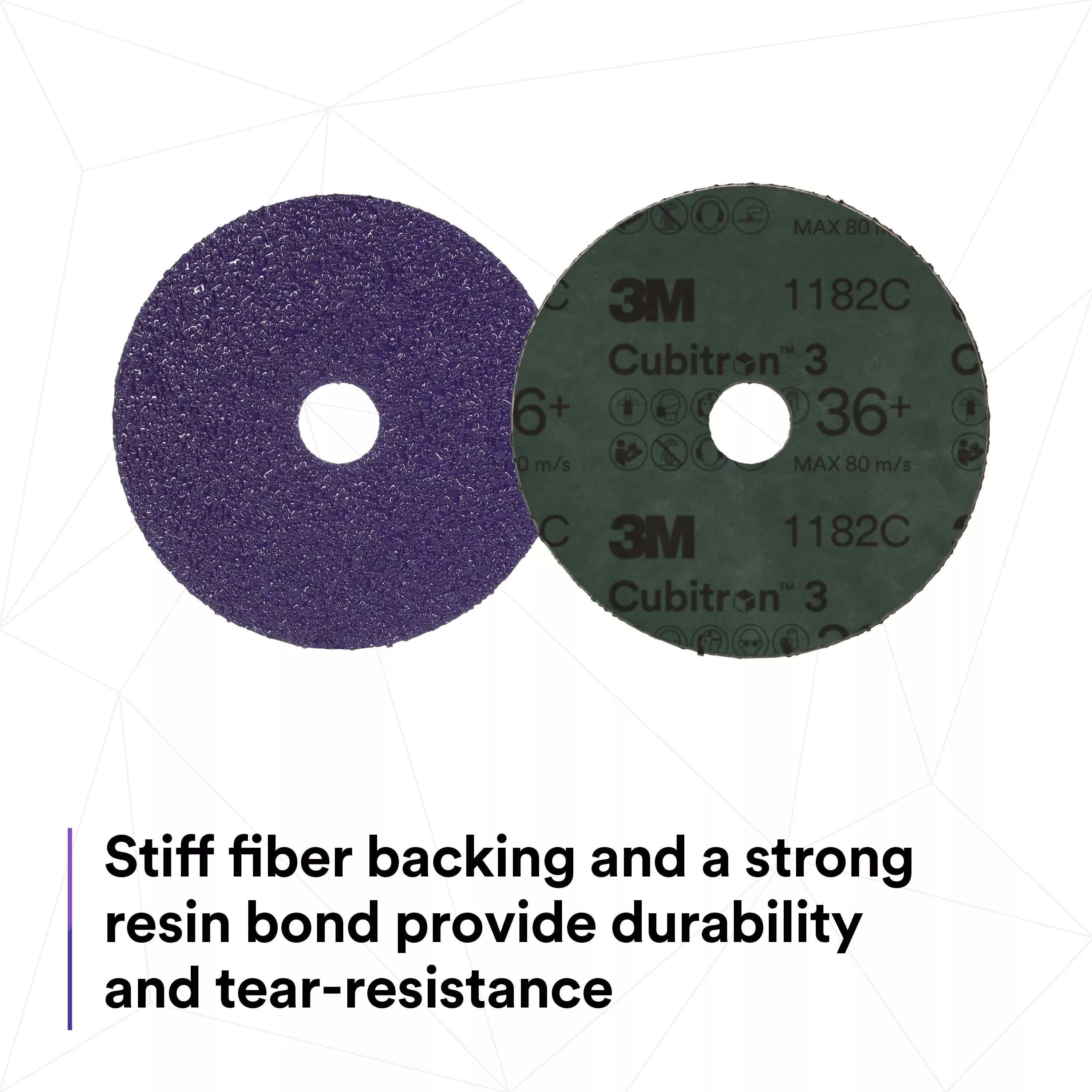 SKU 7100334340 | 3M™ Cubitron™ 3 Fibre Disc 1182C